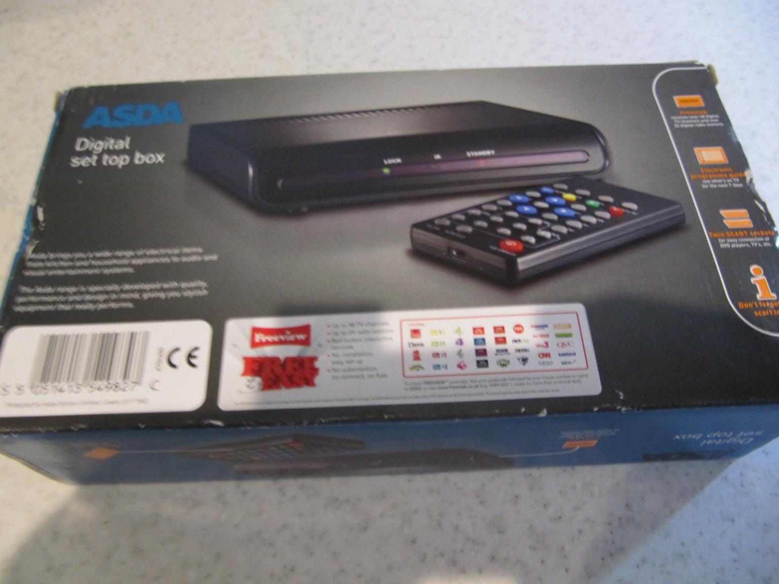 Asda Digital freeview set top box. in OX16 Cherwell for £12.99 for sale