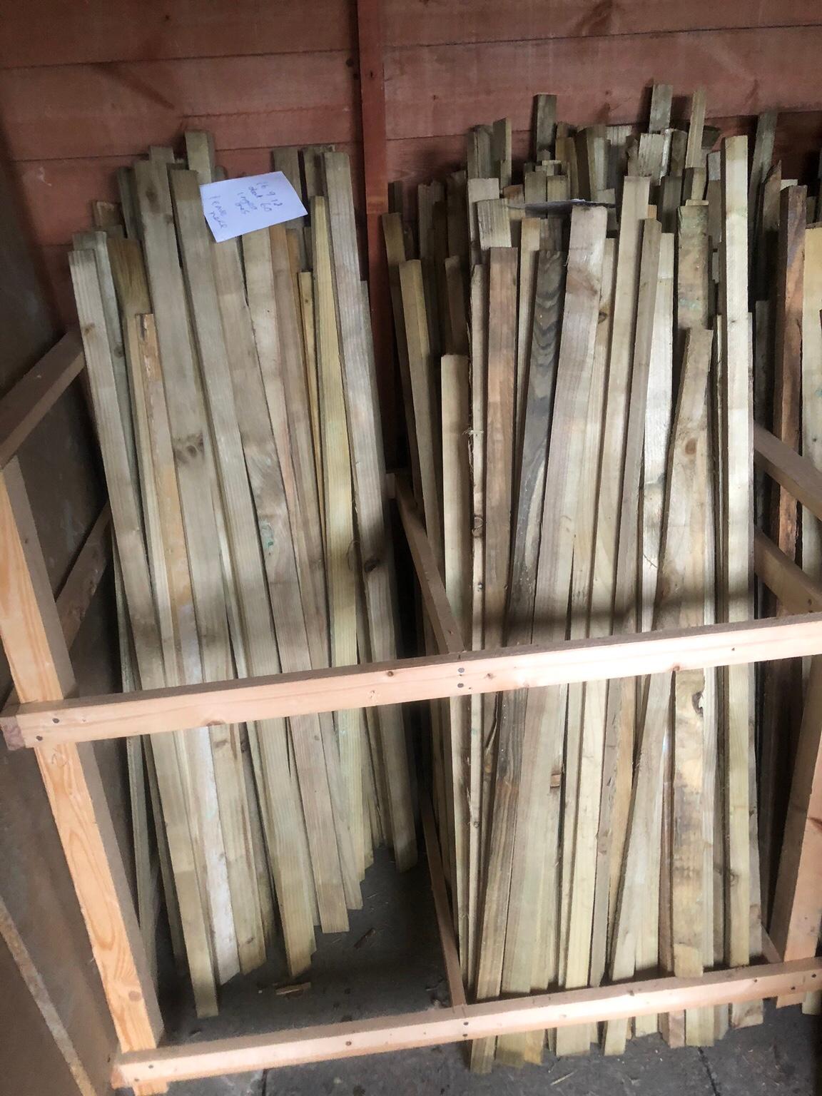 50 thin dry thin tanalised wood latts in BD4 Bradford for £17.00 for