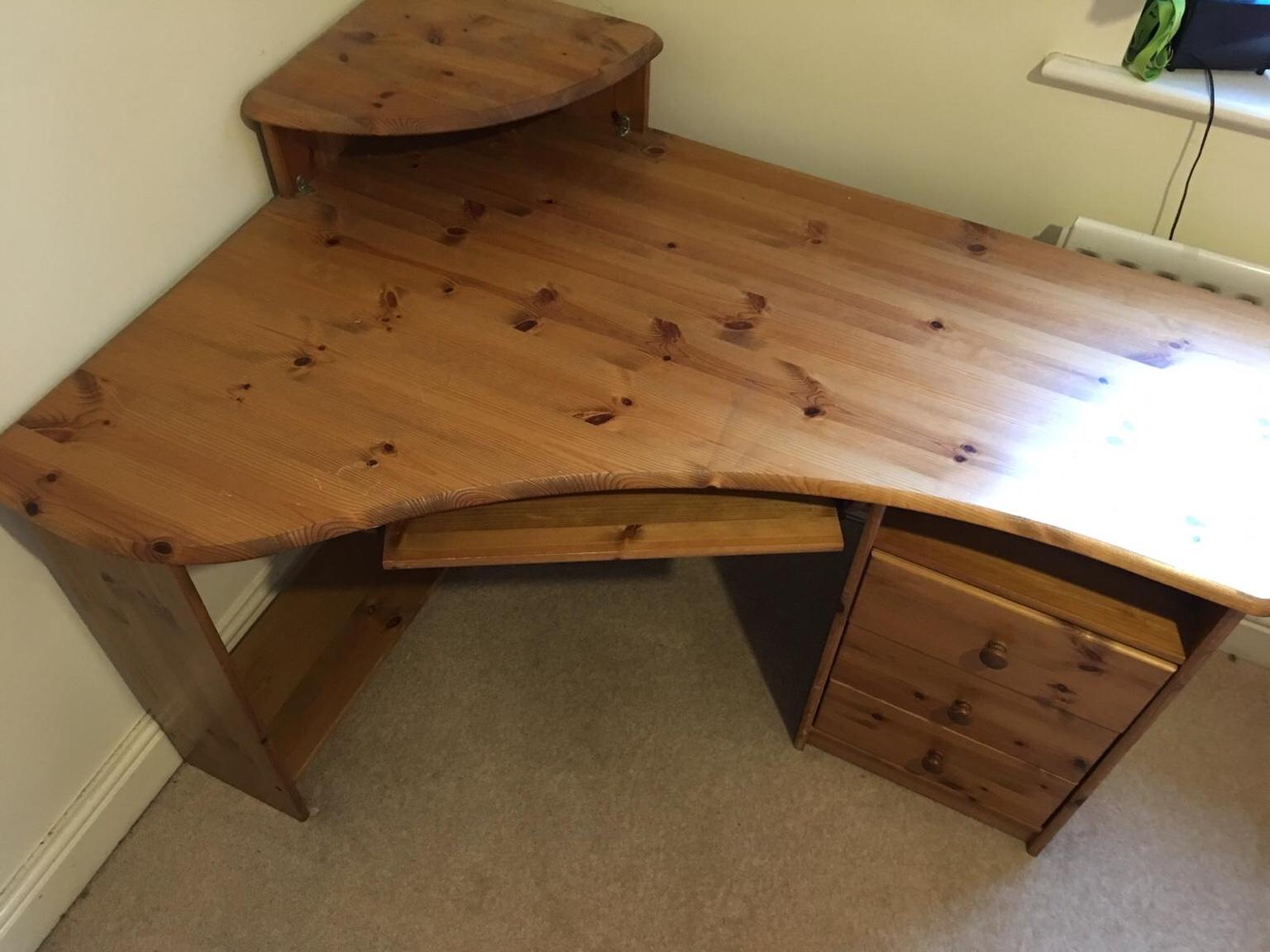 Knock Off Wood Corner Desk Image to u