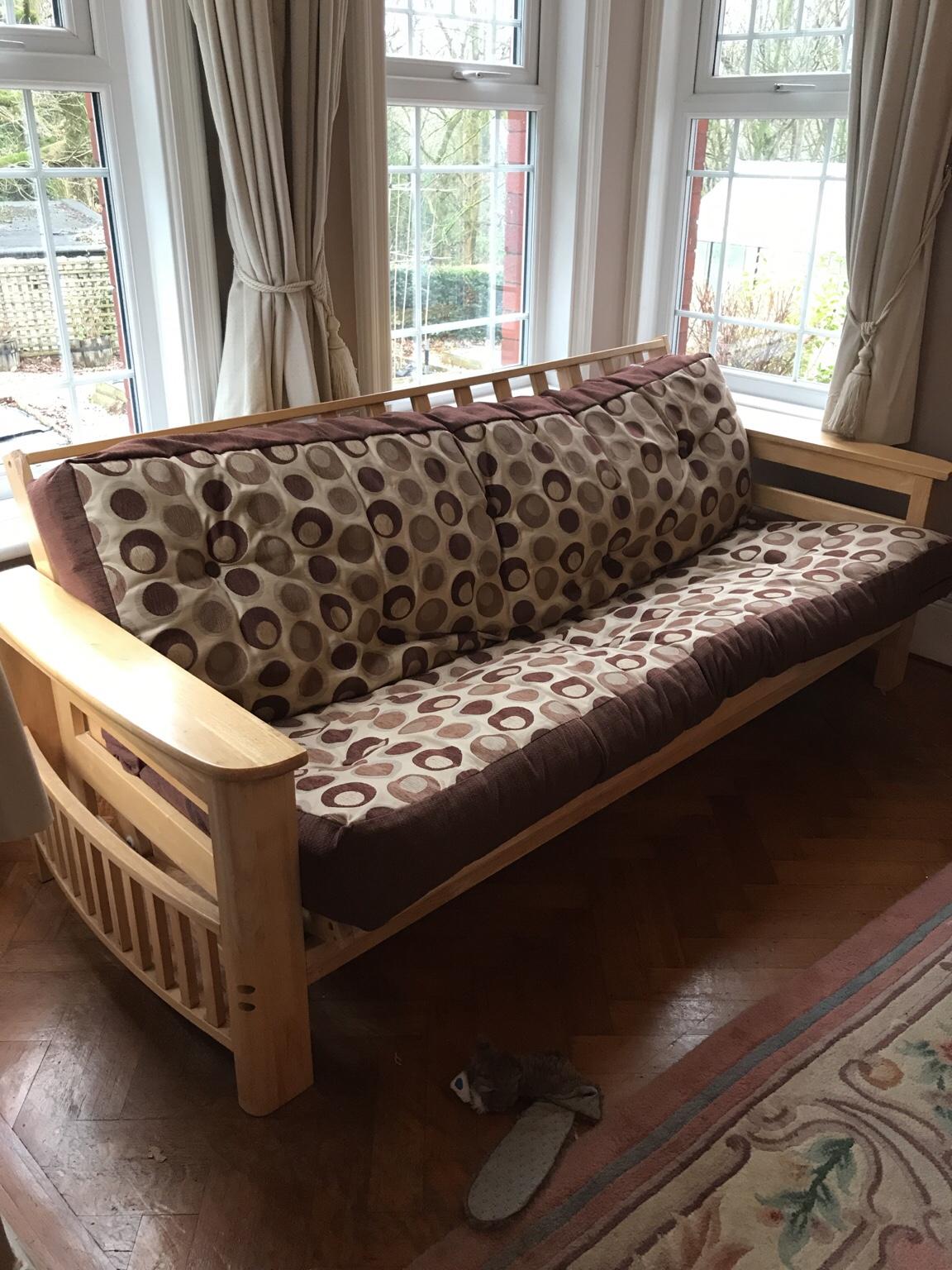 Double futon sofa bed with mattress. in M25 Prestwich for £150.00 for