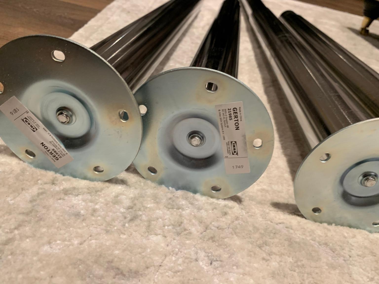 Gerton Leg Ikea Adjustable chrome table legs in CR2 London for £50.00