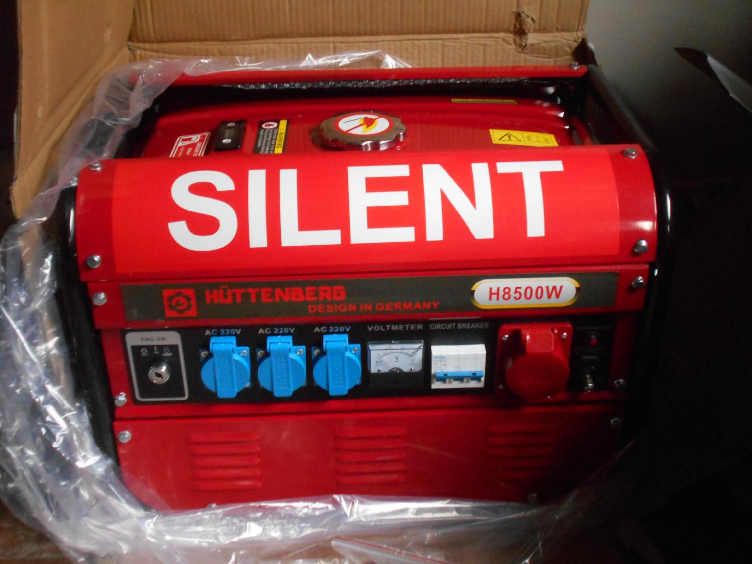 HUTTENBERG H8500W 50HZ PETROL GENERATOR NEW in WV15 Bridgnorth for £190