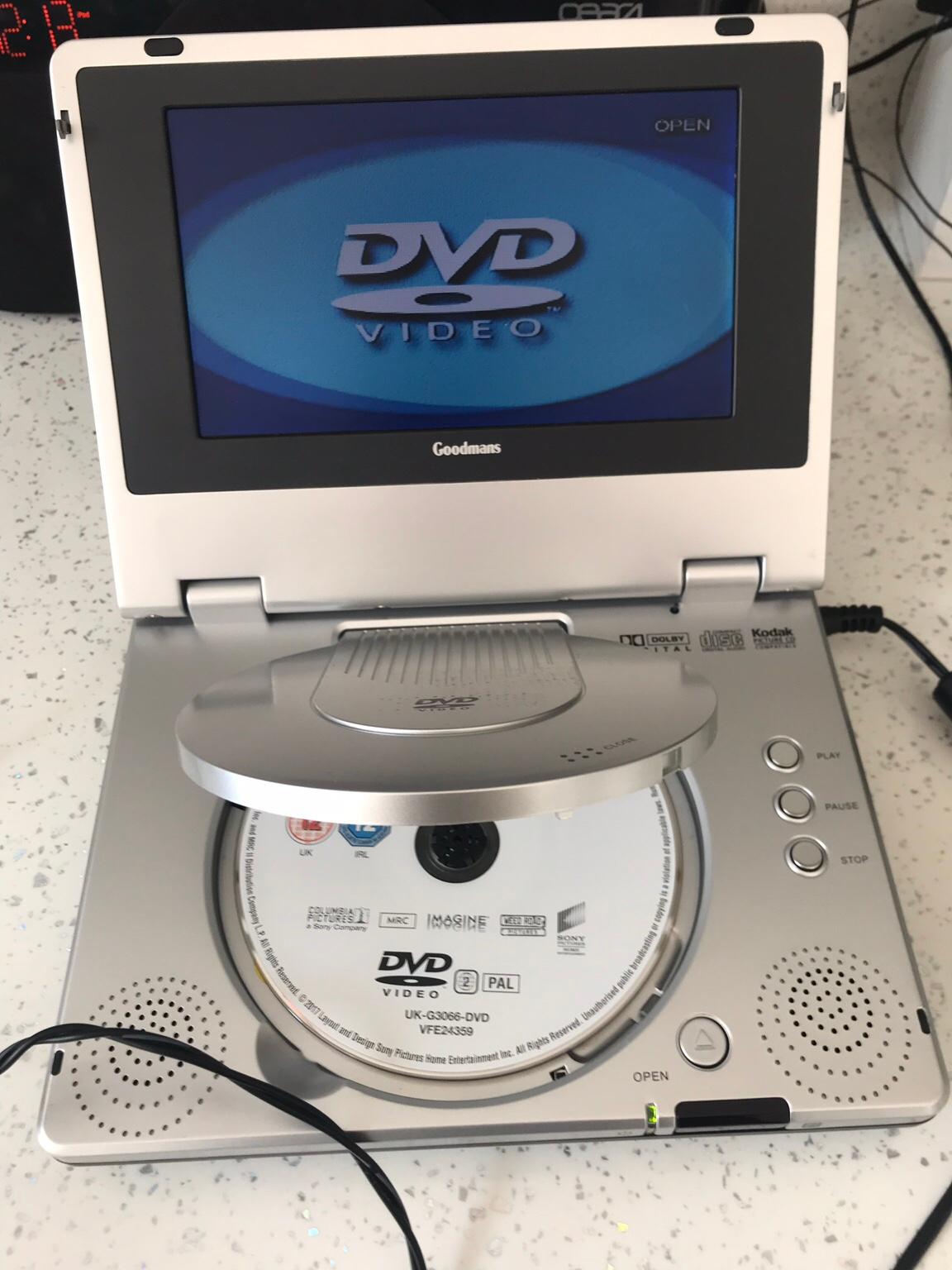 goodmans gdvd67w4lcdk portable DVD player in DA10 Dartford for £25.00
