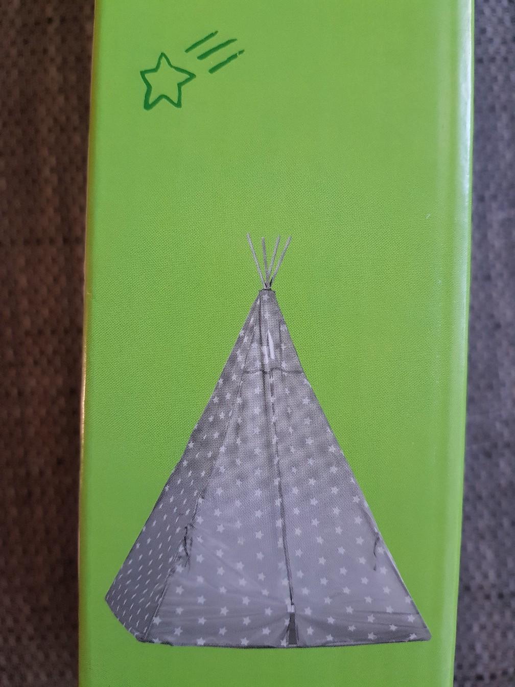 Kinder tipi Kids tepee Zelt grau weiß Sterne in 45143 Essen for €18.00