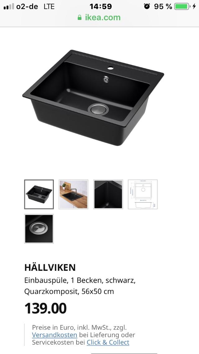 svart diskho ikea Spüle Von Ikea Hällviken In 53909 Zülpich For €85.00 For Sale | Shpock