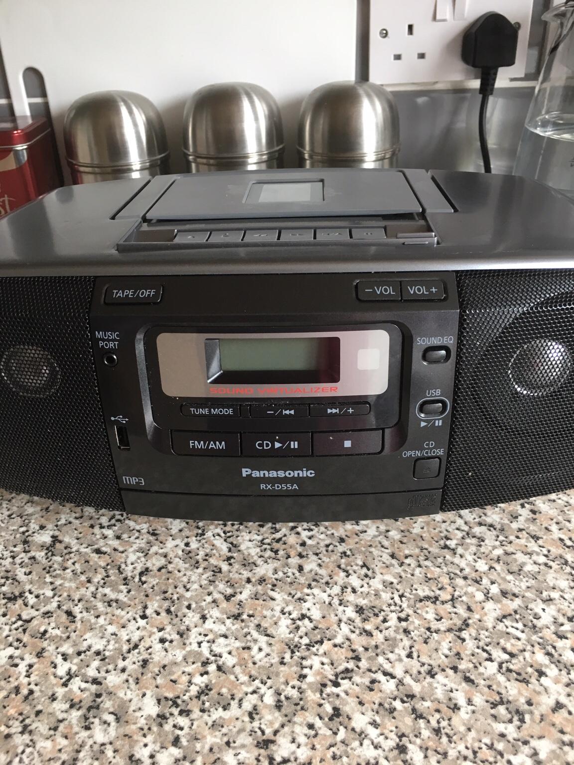 Panasonic RXD55A Radio/CD/Cassette Player in S41 Chesterfield for £8.