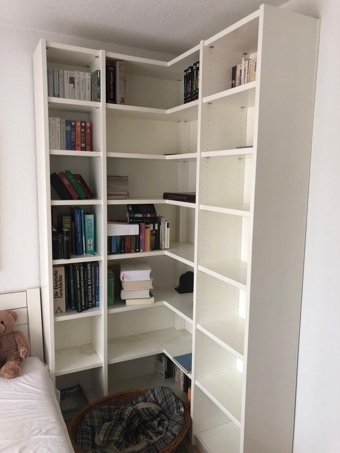 Eck-Bücherregal Weiß in 65203 Wiesbaden für gratis zum Verkauf | Shpock DE