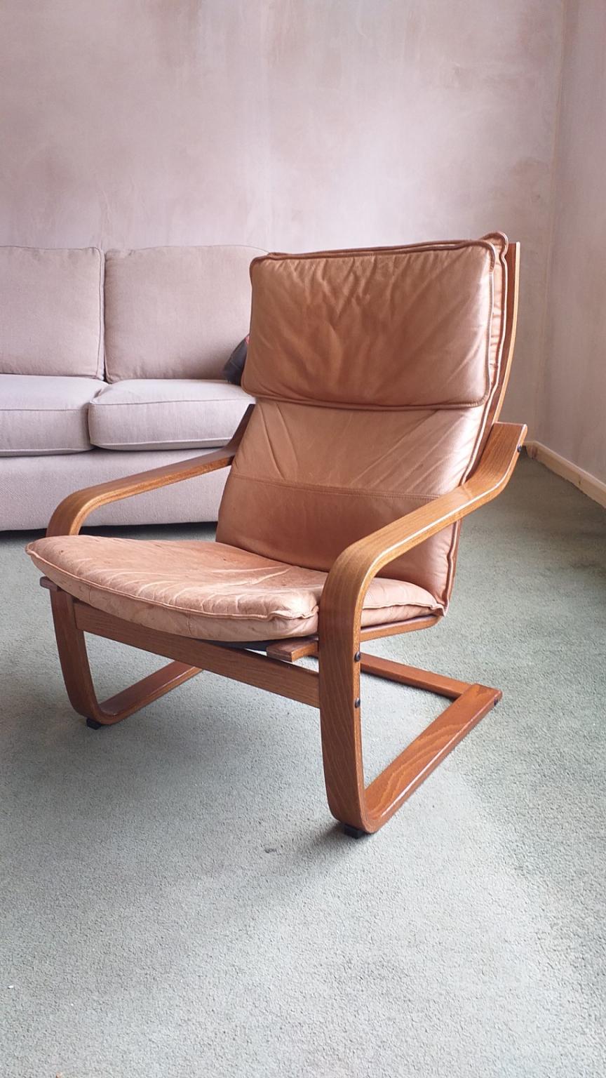 IKEA Poang chair with real leather cushion in ST19 Staffordshire für £ 20,00 zum Verkauf Shpock AT