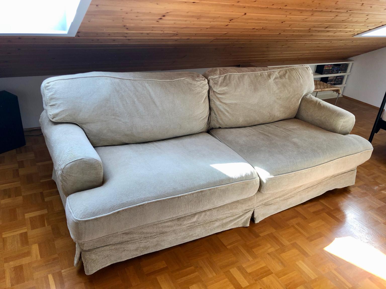 IKEA EKESKOG XXL Kult Sofa beigem Cordbezug in 83620 Feldkirchen