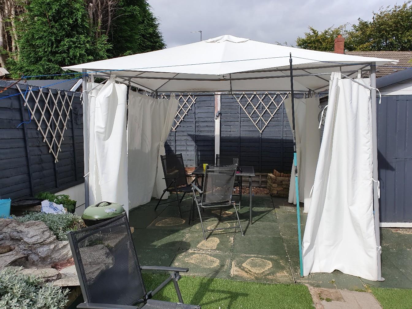 white IKEA karlso gazebo in WV14 Wolverhampton for £25.00 for sale Shpock