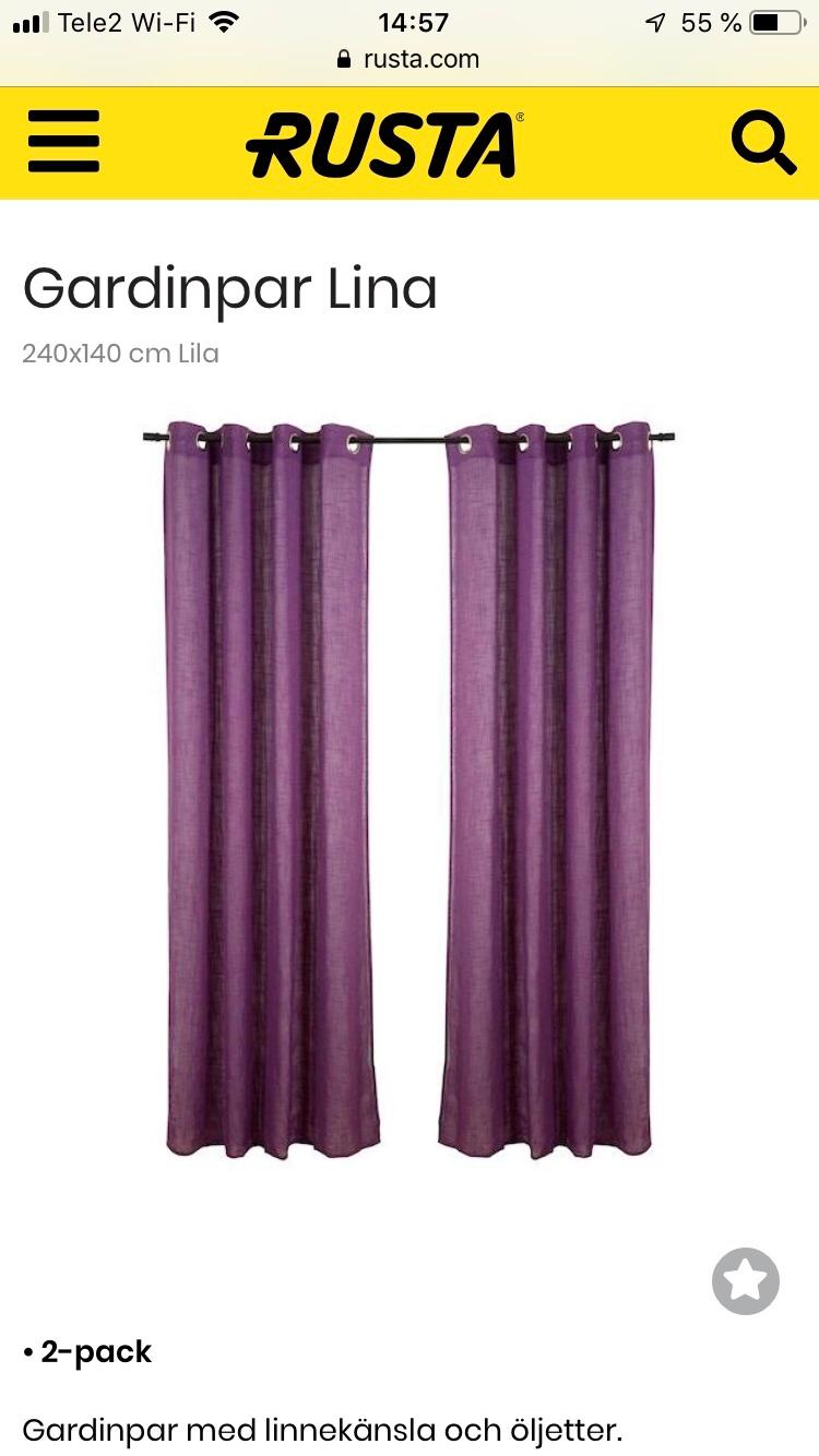 lila gardiner Gardiner In 19635 Sylta Für 200,00 Sek Zum Verkauf | Shpock De