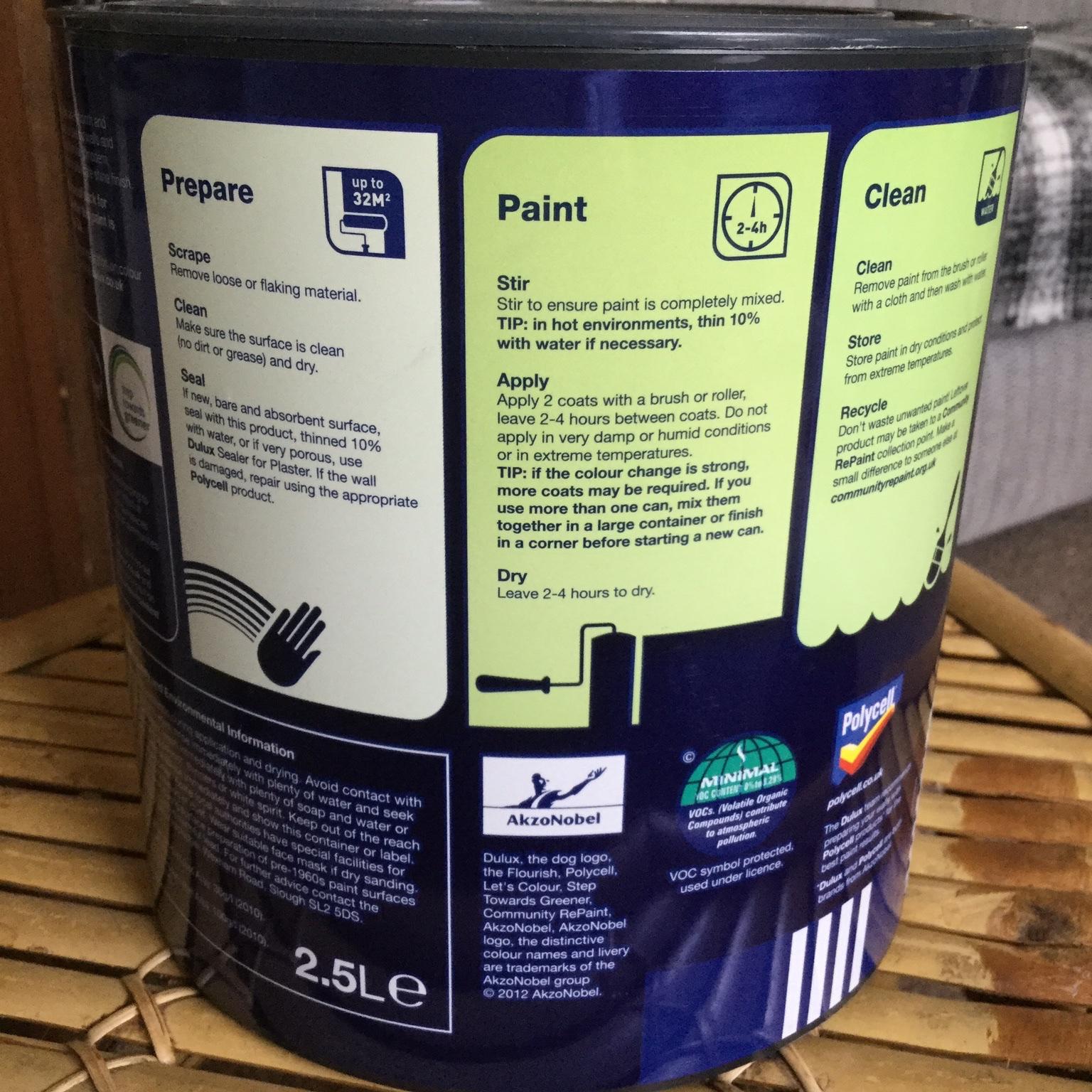 Dulux putting green matt emulsion unopened in TS26 Hartlepool für 10,00