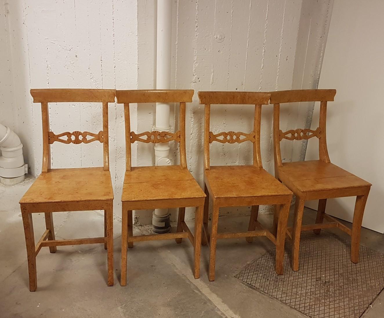 karl johan stol Fyra Allmogestolar, Karl Johan-Stil In 12457 Stockholm For Sek 1,400.00 For Sale | Shpock