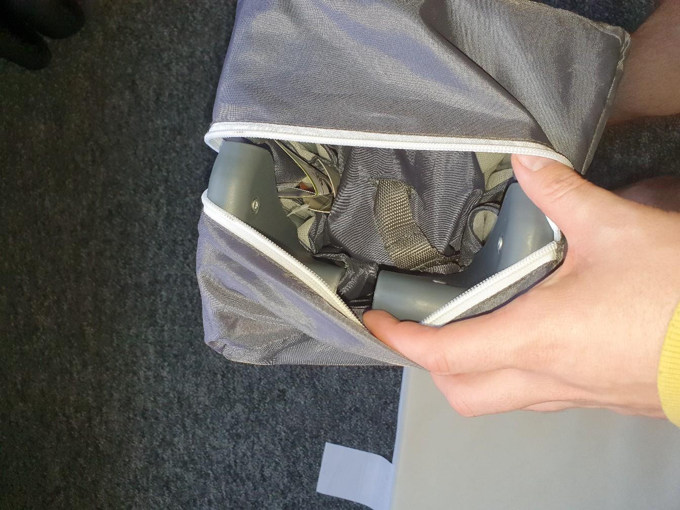 Like New Cuggl Grey Travel Cot & Mattress in Chilton for £25.00 for