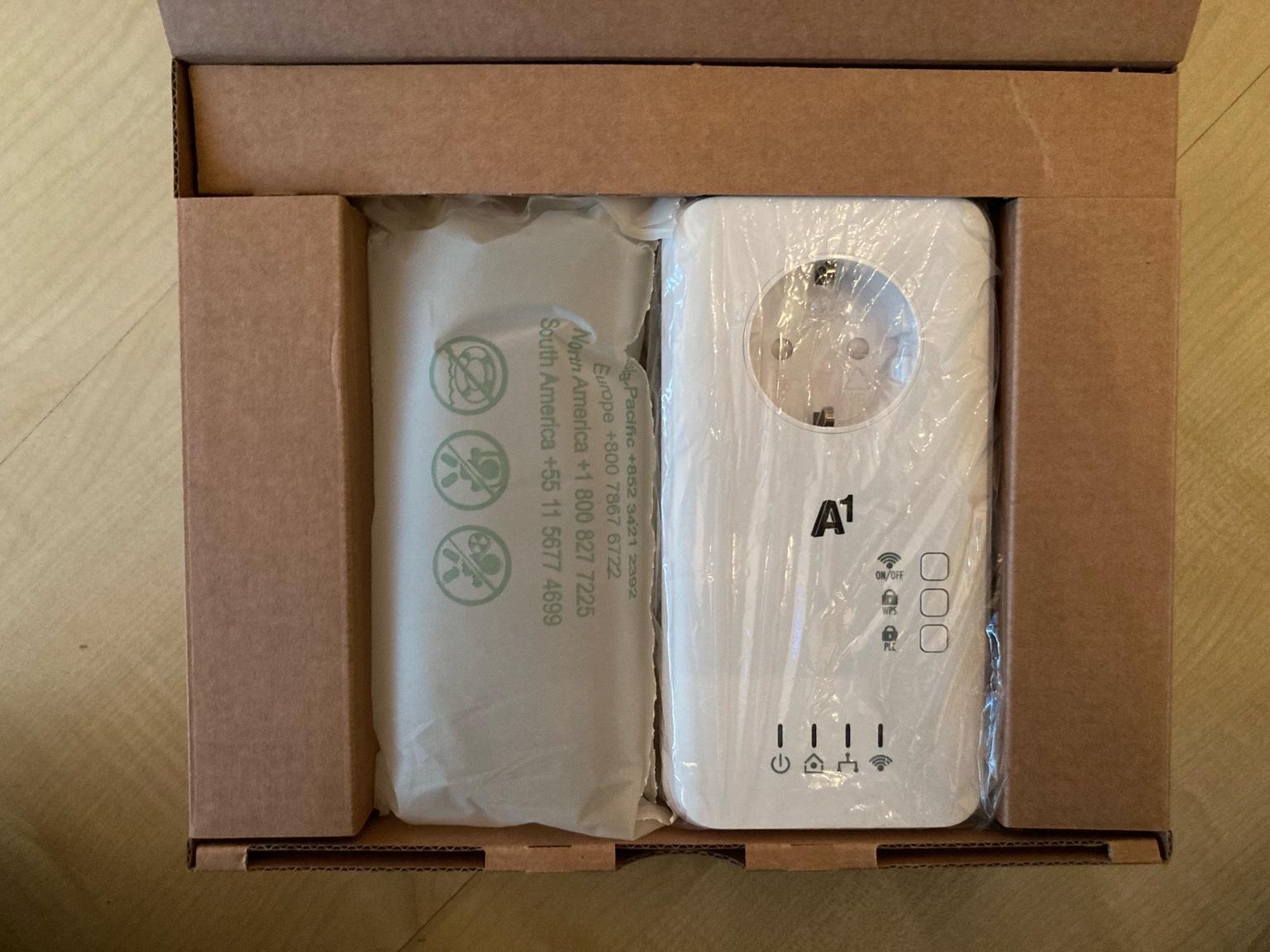 A1 Powerline Adapter PLC 500 WLAN in 4451 Garsten for €25.00 for sale Shpock