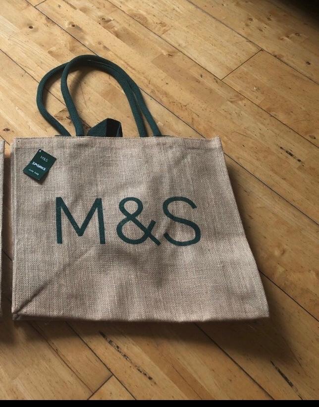 Marks & Spencer jute shopper bag in NW3 London for £9.00 for sale Shpock