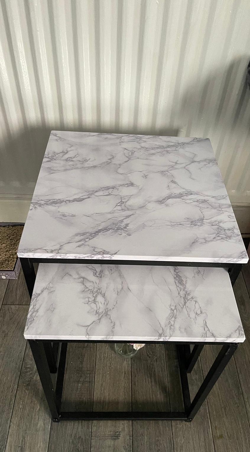 Marble nest of tables in DY2 Dudley for £15.00 for sale Shpock
