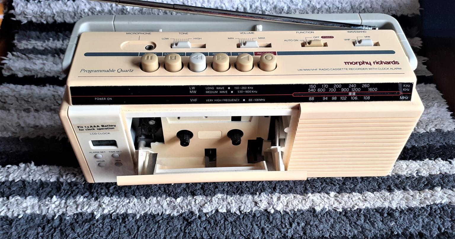 Vintage Morphy Richards radio cassette player in London Borough of