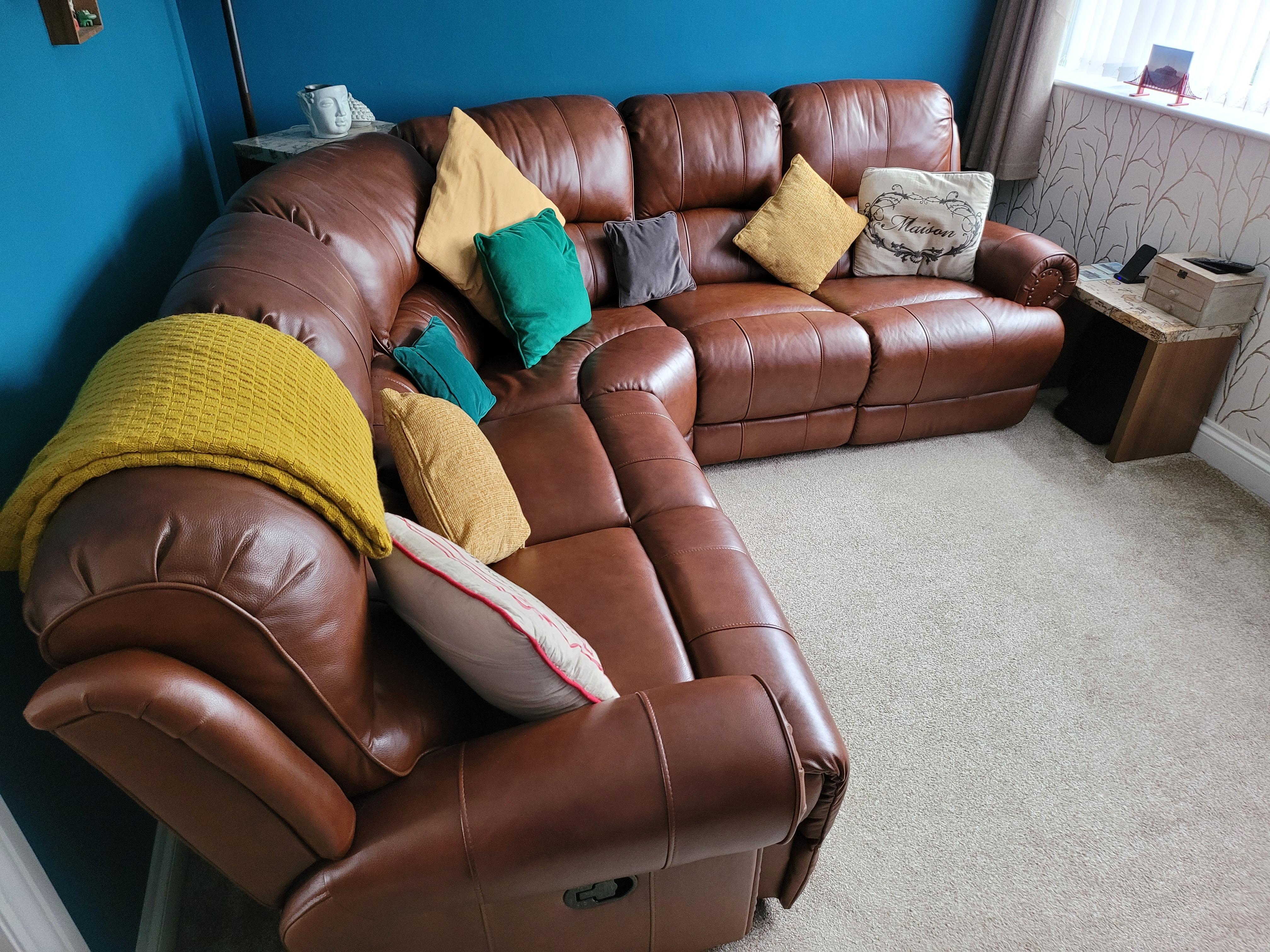 Sofology Heritage Full leather corner sofa in B71 Sandwell for £950.00 for sale Shpock