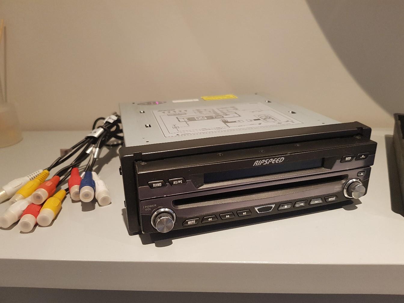 Ripspeed DV720 car stereo flip out DVD player in S41 Chesterfield for £