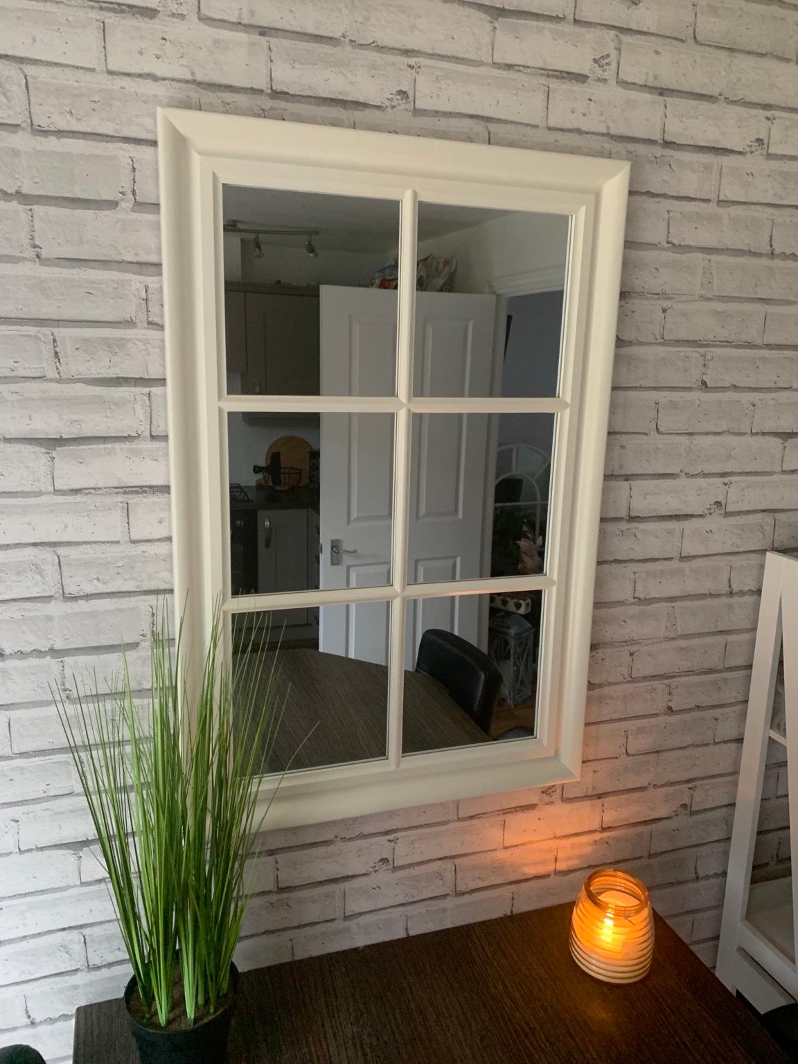 Dunelm White Window Mirror in WS8 Walsall for £35.00 for sale Shpock