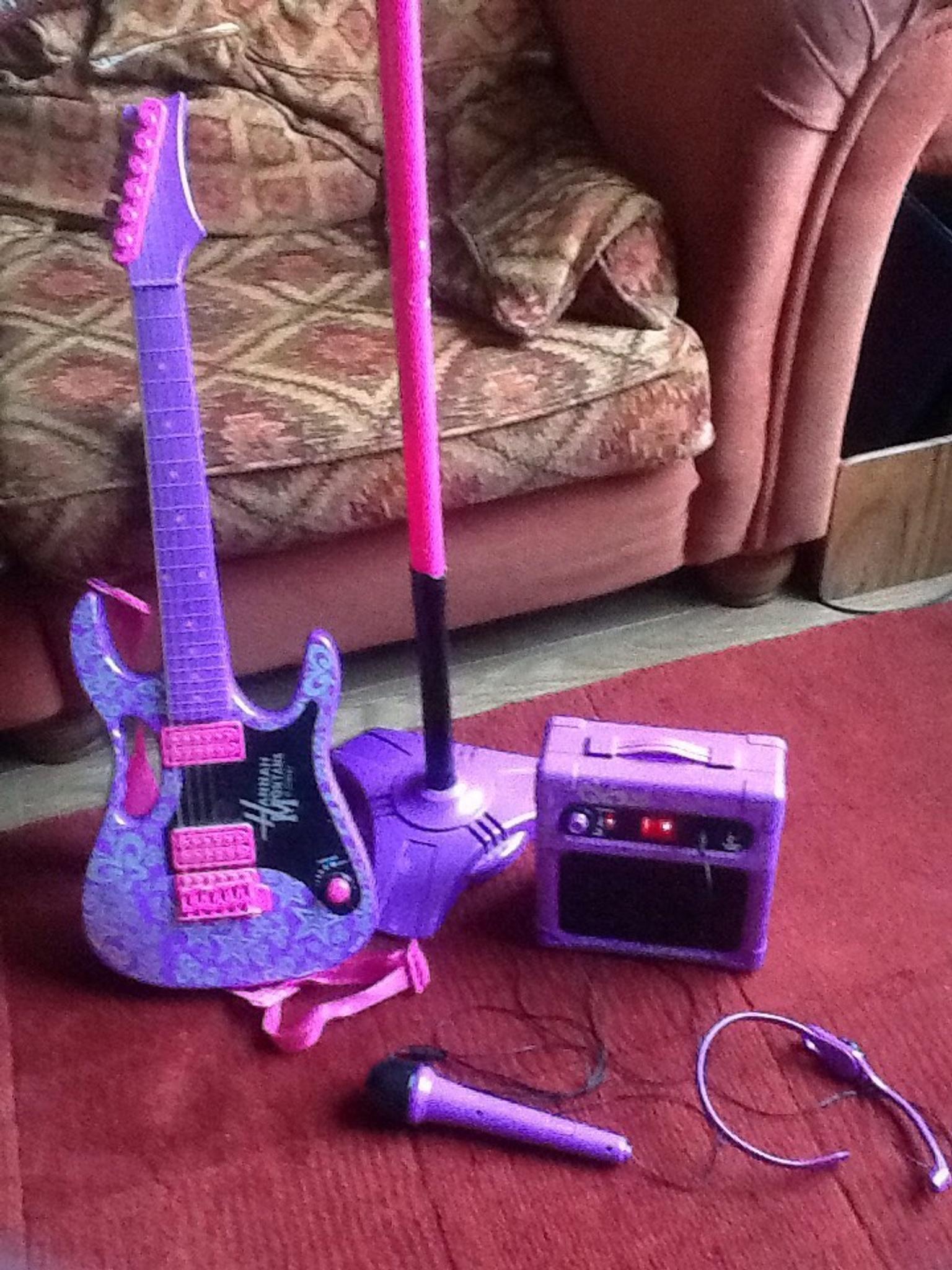 Disney Hannah Montana guitar, amp and mics in GL54 Rissington for £7.50 for sale Shpock