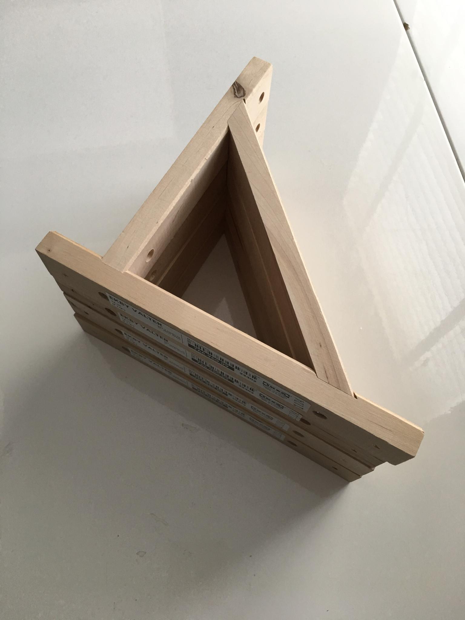 Ikea wooden shelf brackets Ekby Valter in BR4 Wickham for £5.00 for