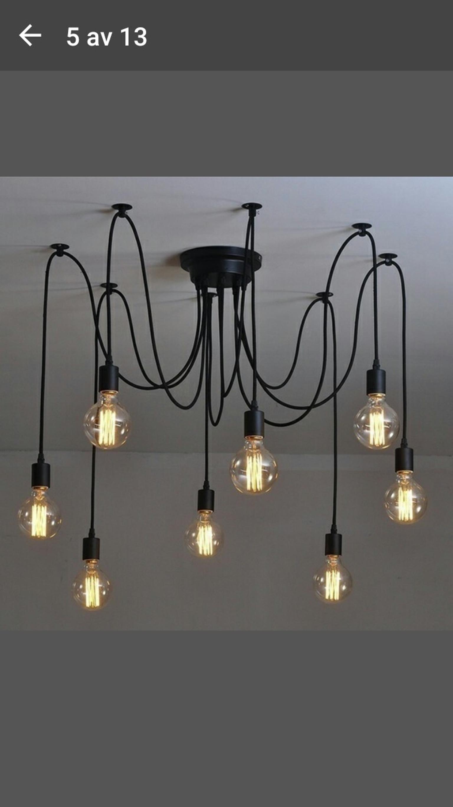 ljuskrona med lampa Lampa Med 6 Grenar In 126 32 Stockholm For Sek 250.00 For Sale | Shpock