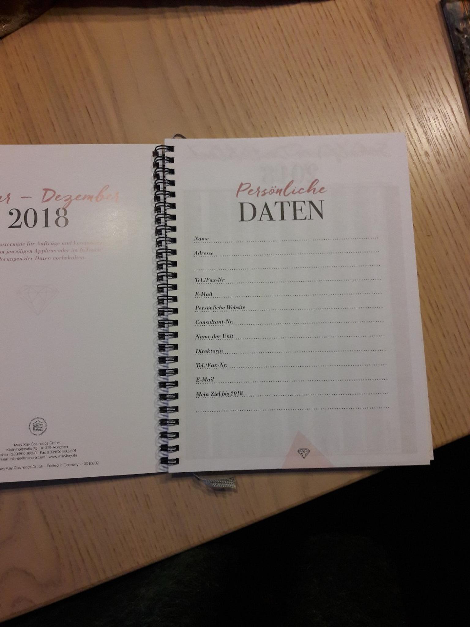 Mary Kay Erfolgsplaner 2018 -Kalender- In 67304 Eisenberg (Pfalz) Für €  5,00 Zum Verkauf | Shpock At