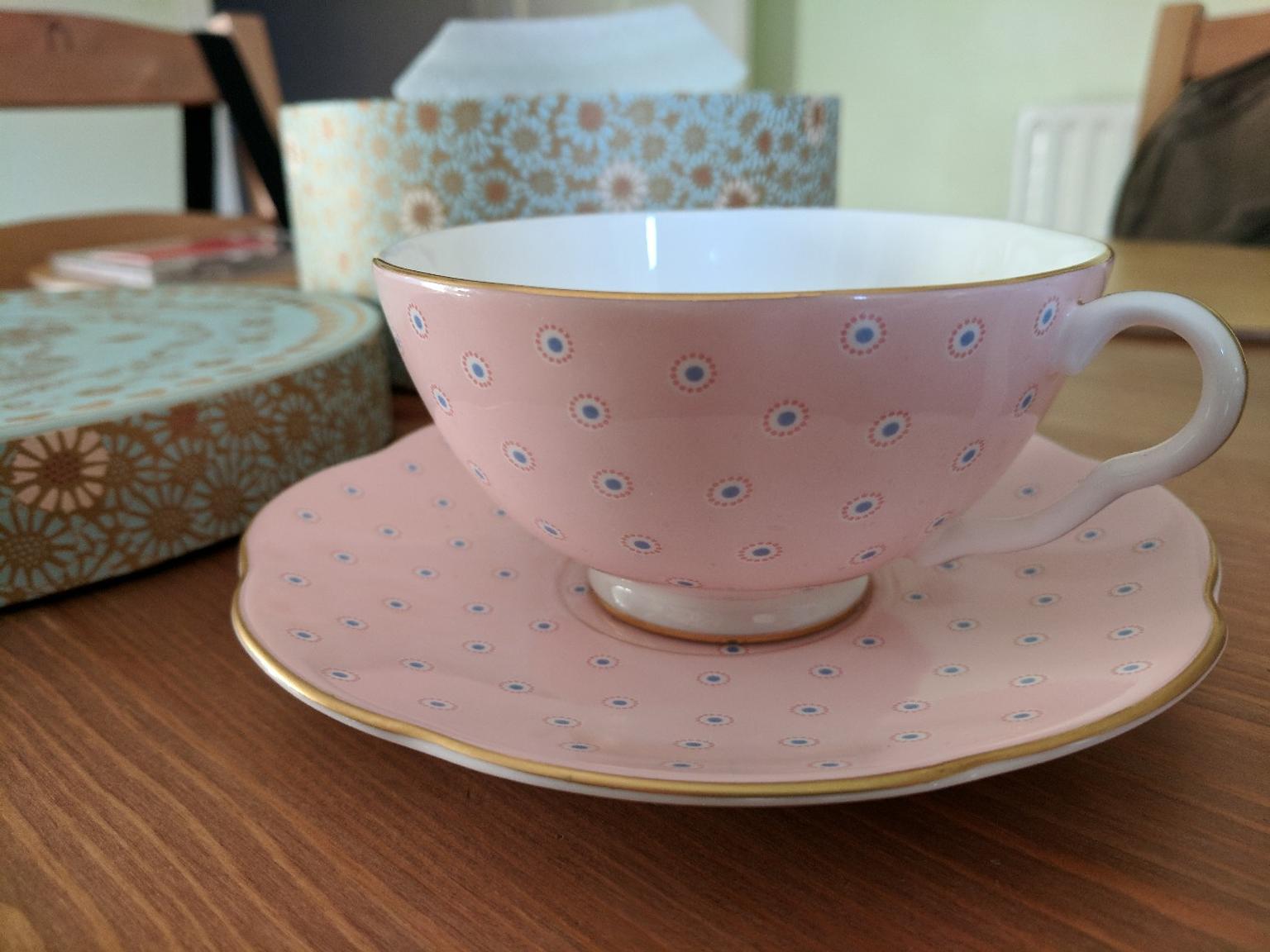 Wedgwood, pink polka dot tea cup and saucer in BS3 Bristol for £10.00