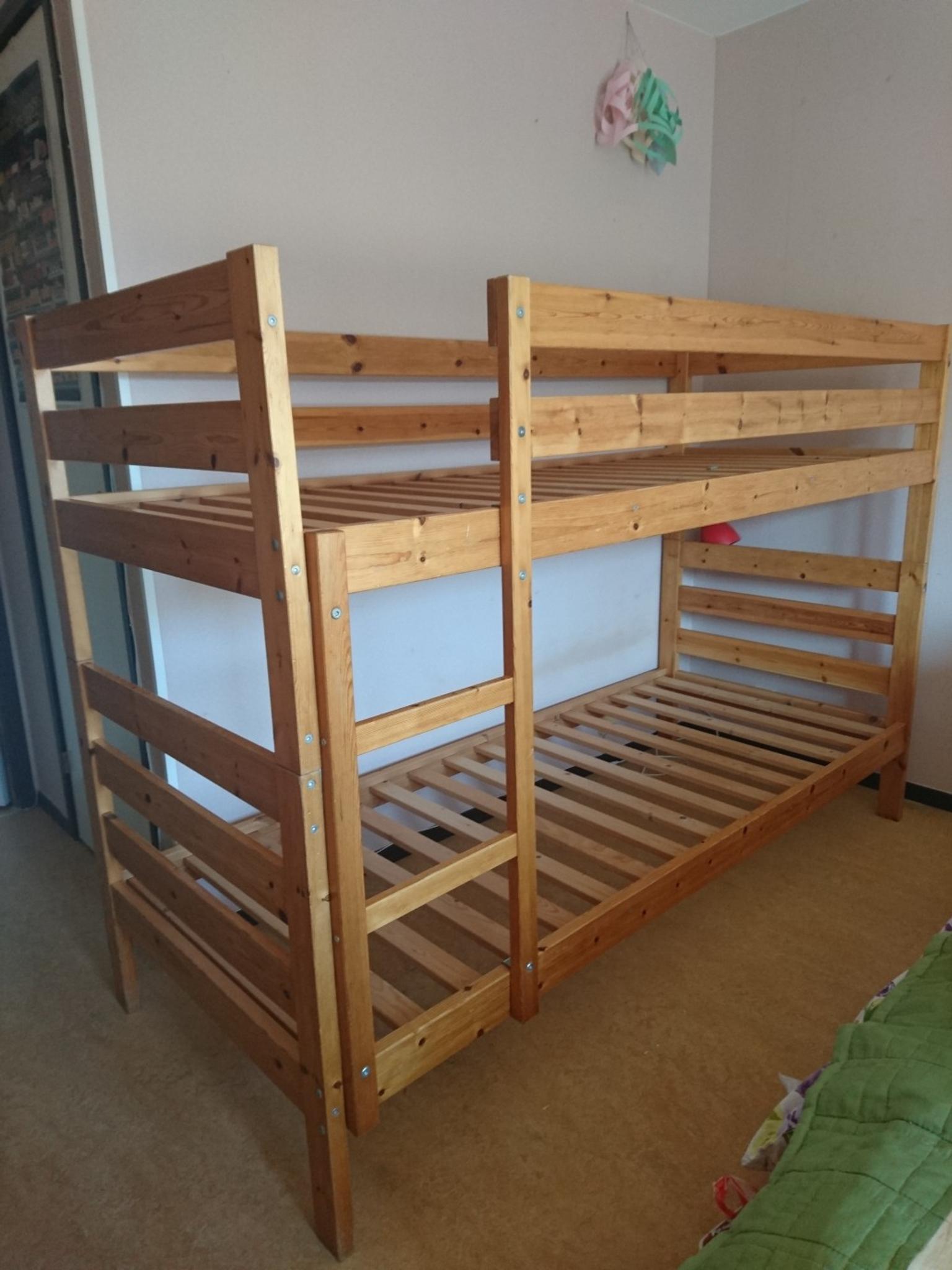 våningssäng trä Hållbar Våningssäng I Ljust Trä In 60176 Norrköping For Sek 500.00 For Sale | Shpock