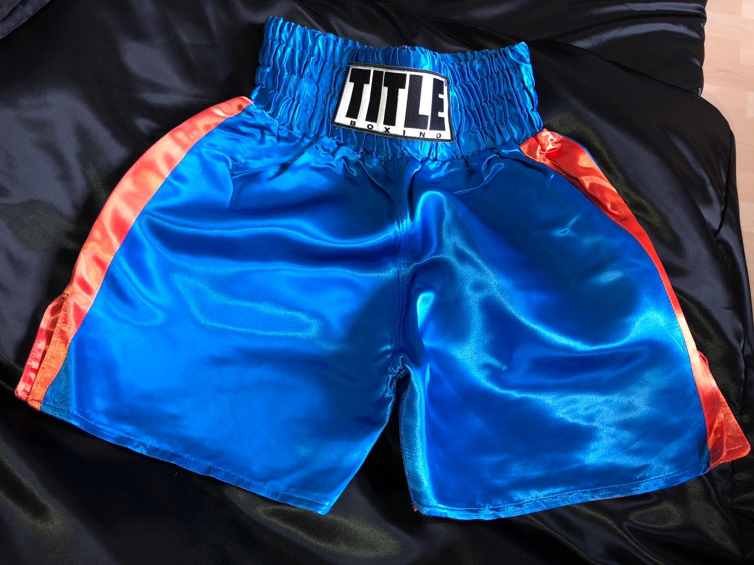 TITLE Pro Acetate Satin Boxing Shorts in E14 Hamlets for £50.00 for