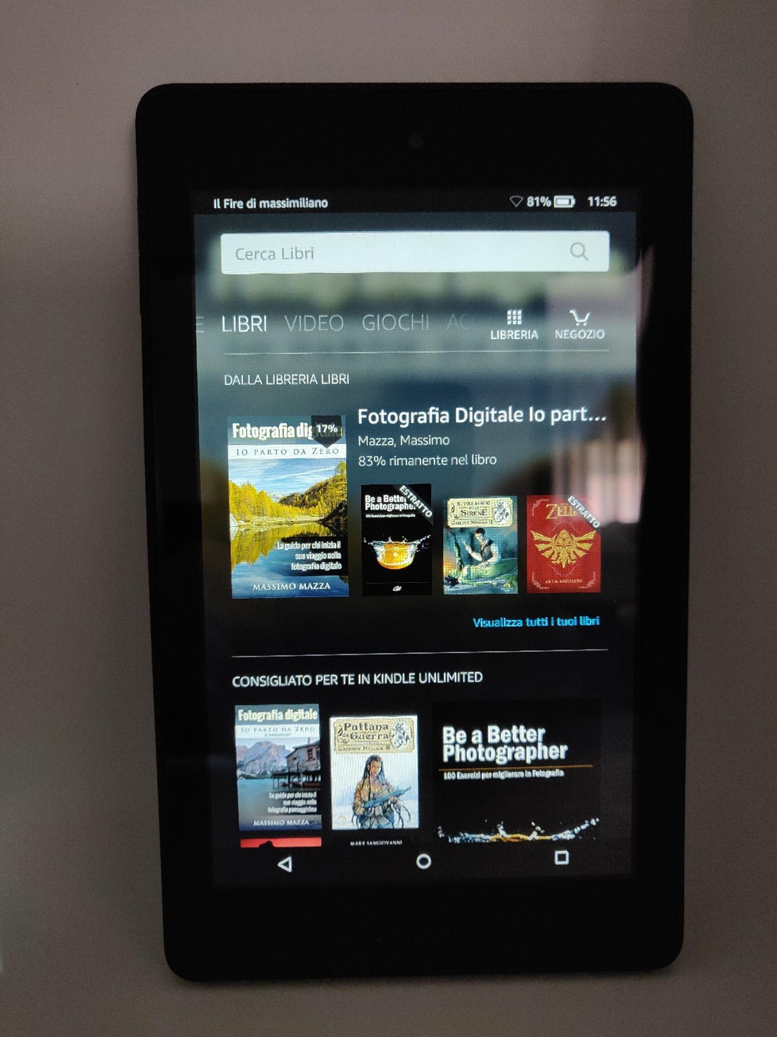 ebook ereader amzon fire hd in Monte Argentario für 45,00 € zum