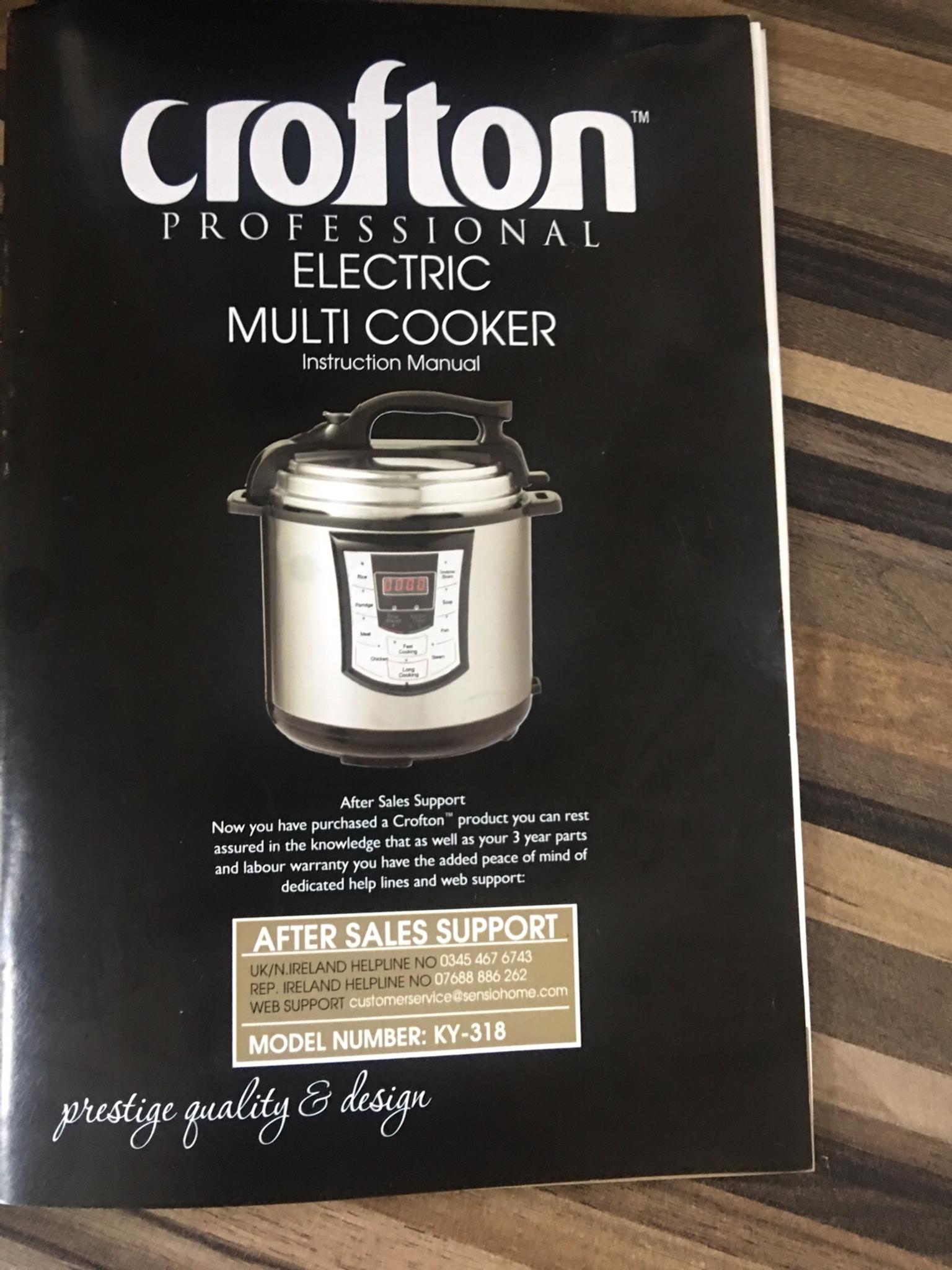 Crofton electric multi/cooker pressure steams in LS25 Leeds for £10.00