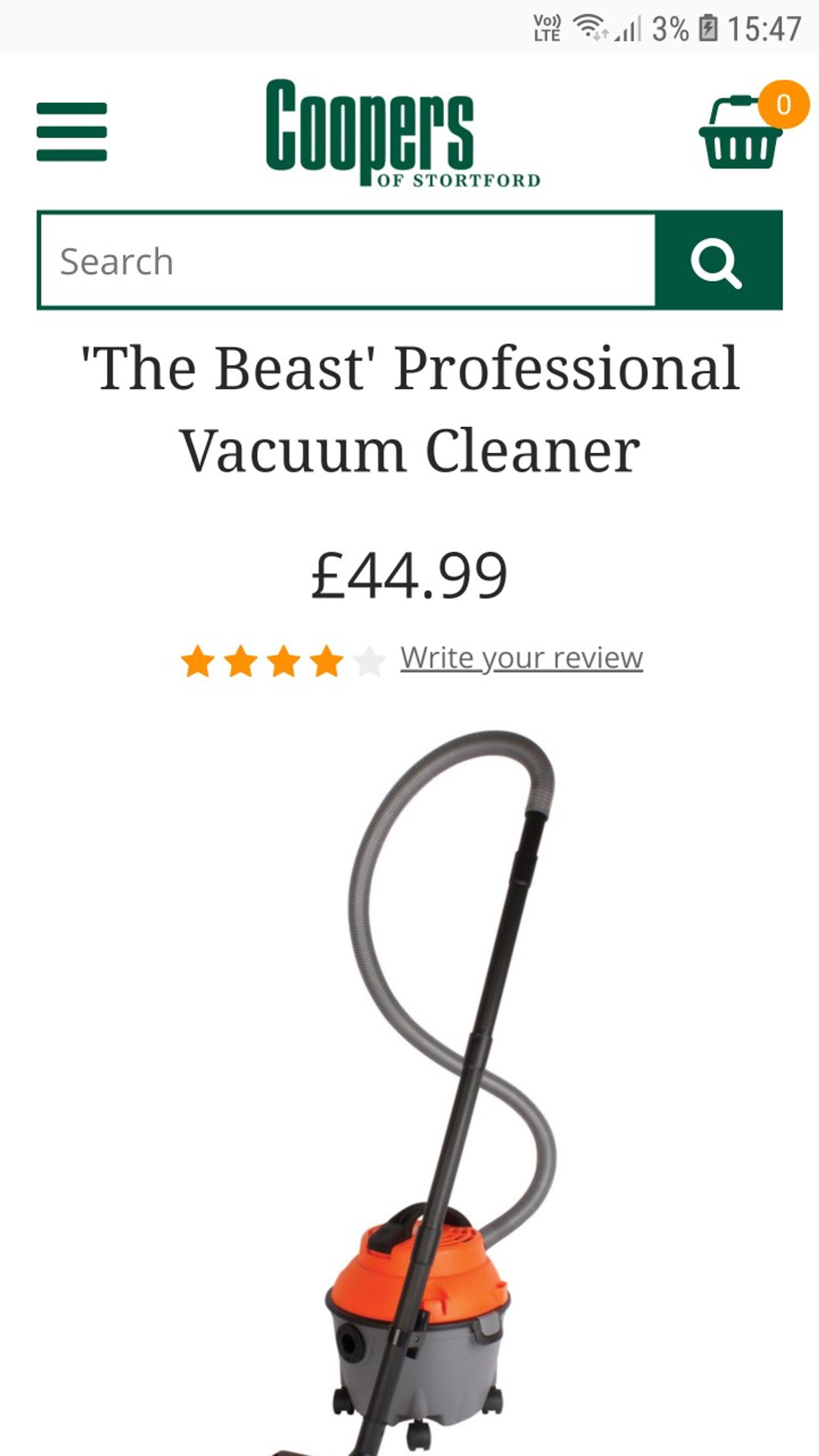Coopers Wet and Dry Vacuum Cleaner Hoover in SE18 Greenwich for £20.00 for sale Shpock