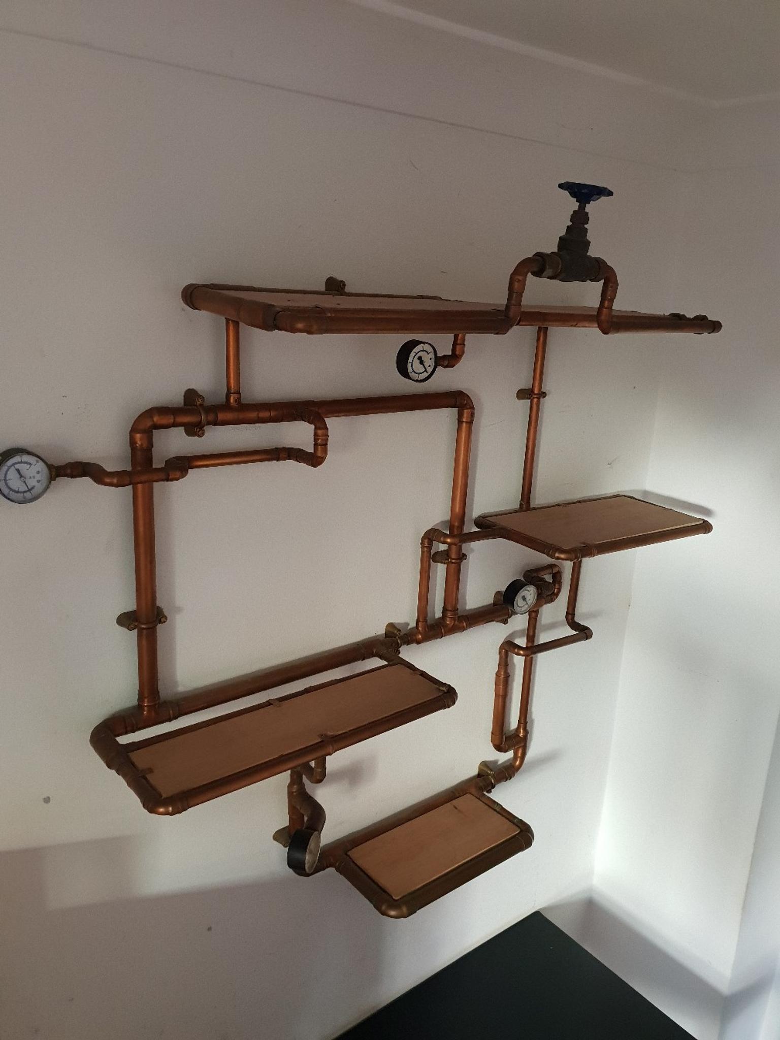 Handmade copper pipe shelves in E13 Newham for £150.00 for sale Shpock