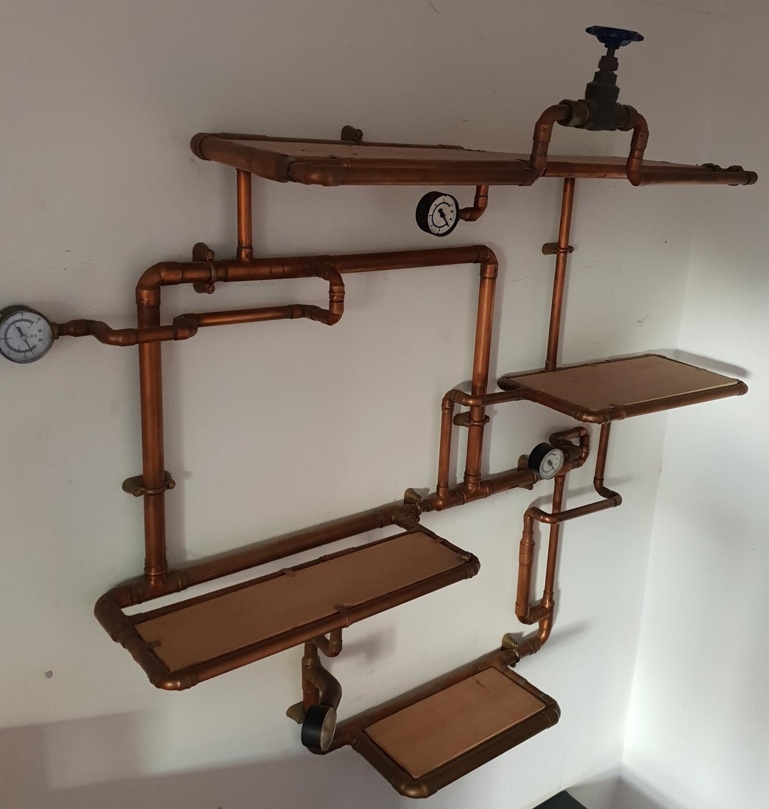 Handmade copper pipe shelves in E13 Newham for £150.00 for sale Shpock