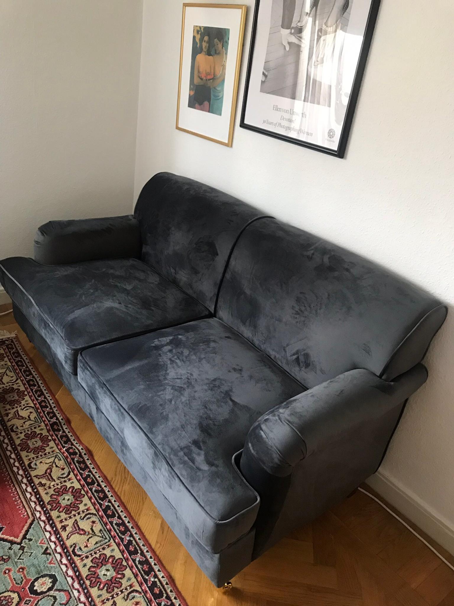 sammetssoffa djup Ny Grå Sammetssoffa (Bracknell Fr Trademax) In 58232 Linköping For Sek 3,000.00 For Sale | Shpock