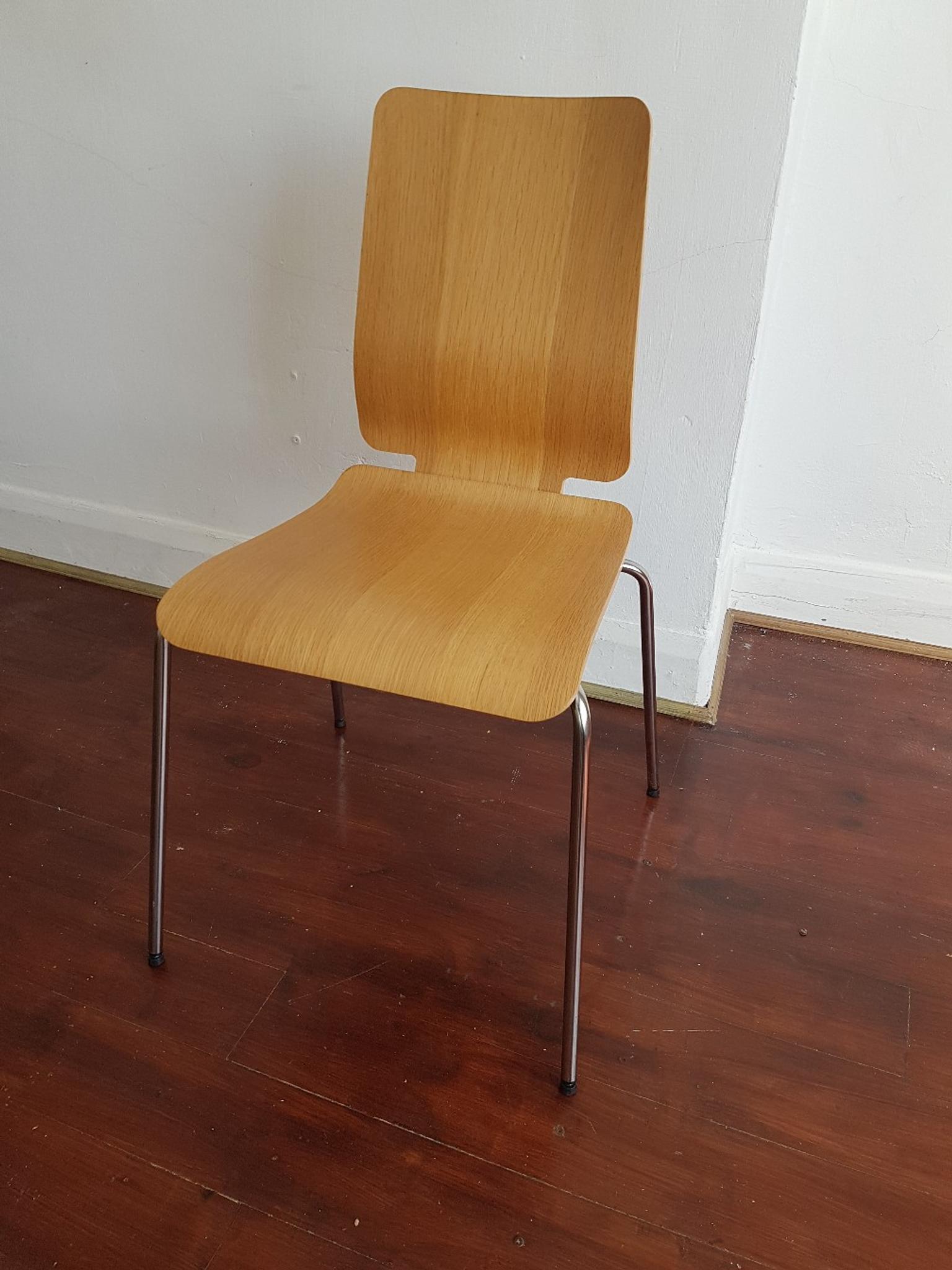 ikea GILBERT chairs one oak and one black in SW2 London for £20.00