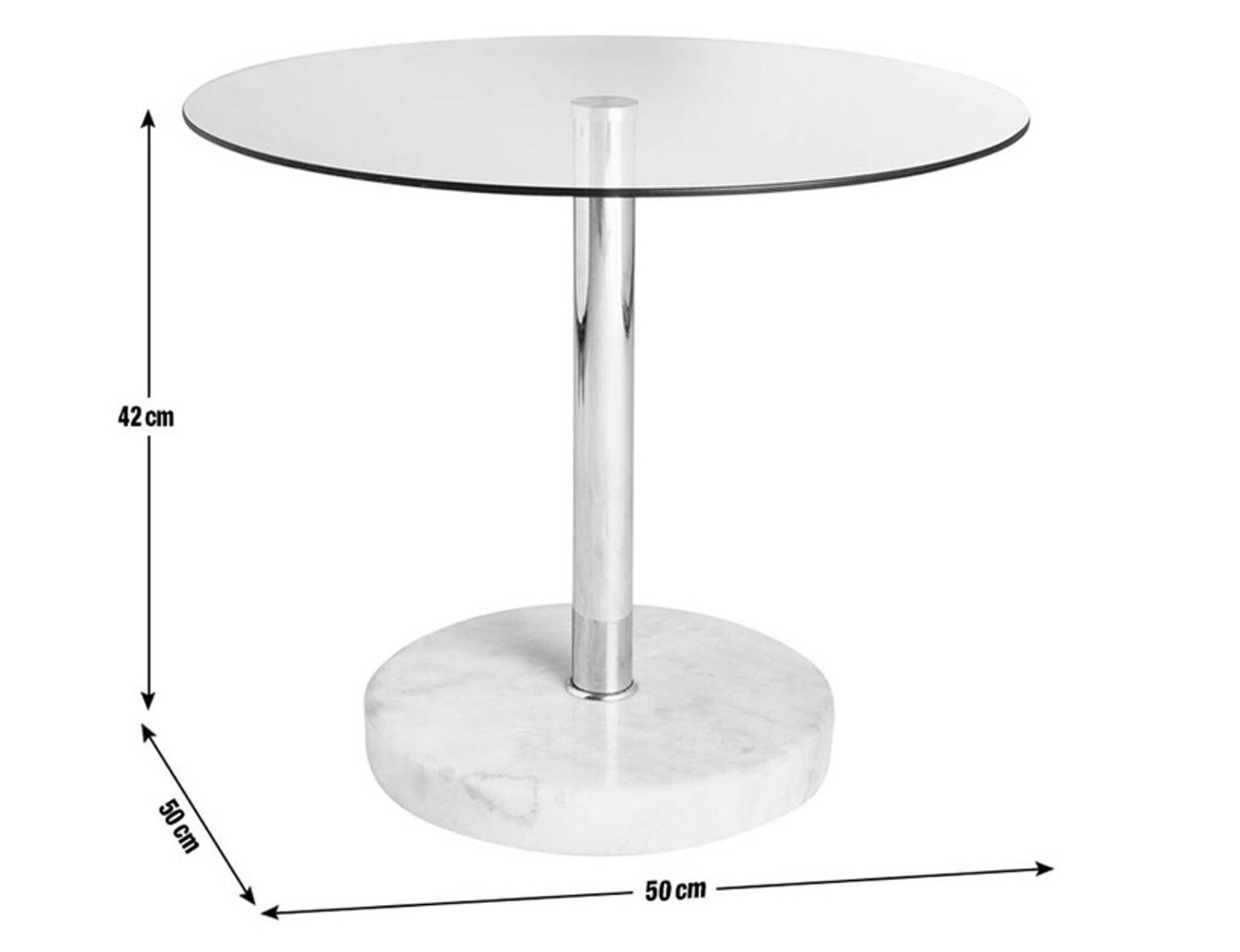Argos round glass and marble end table in CF Cardiff for £30.00 for