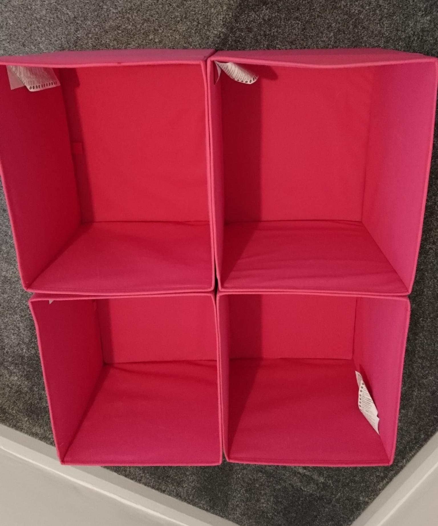 FOUR PINK IKEA DRONA BOXES in WS3 Walsall for £4.00 for sale Shpock