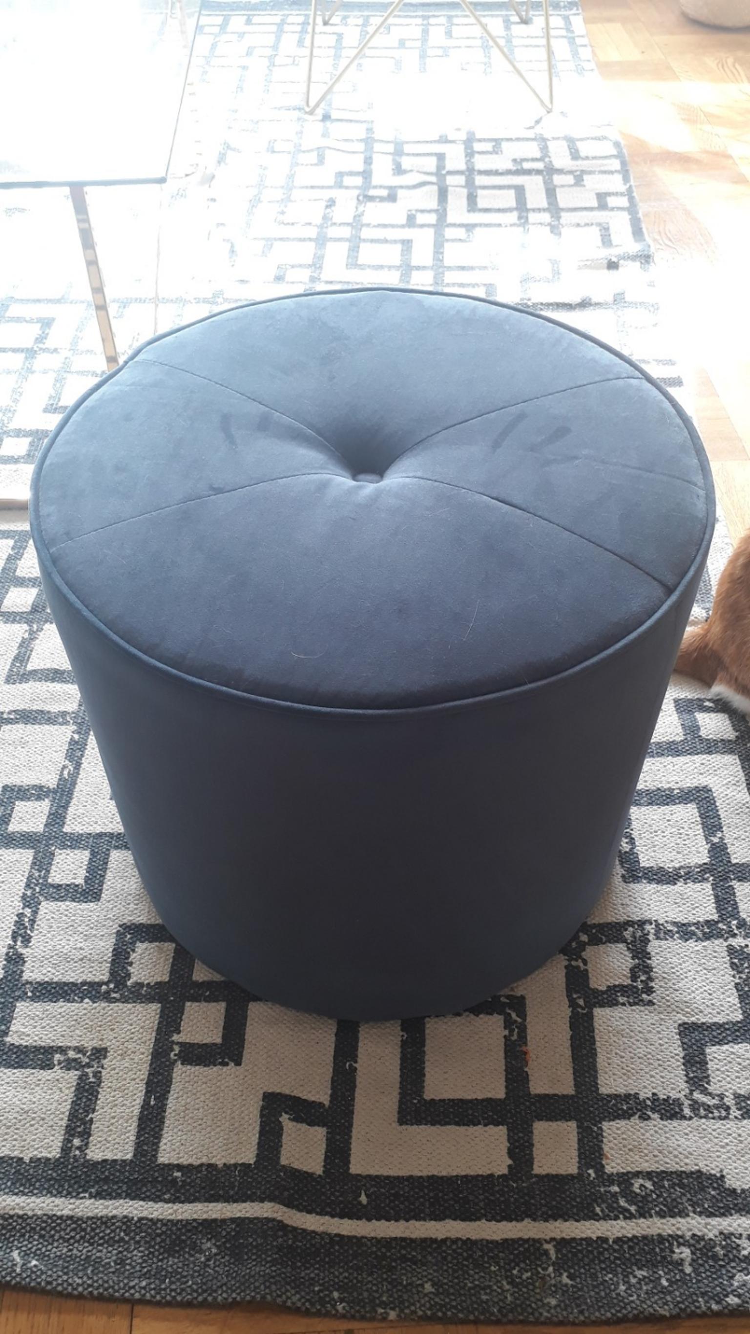 Sittpuff Blå Sammet In 58233 Linköping For Sek 400.00 For Sale | Shpock