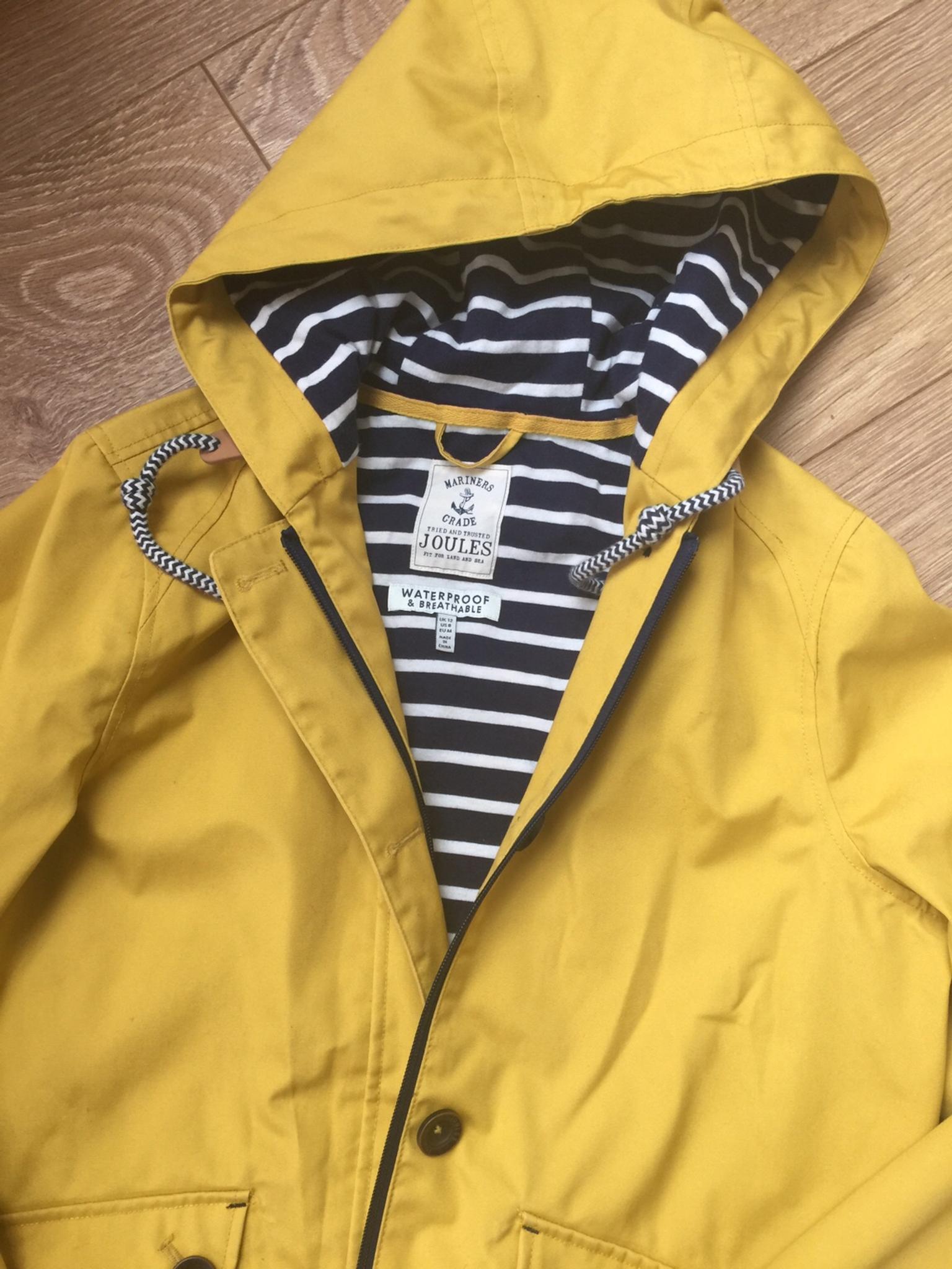 Joules Ladies yellow raincoat size 12 in Chelmsford for £35.00 for sale