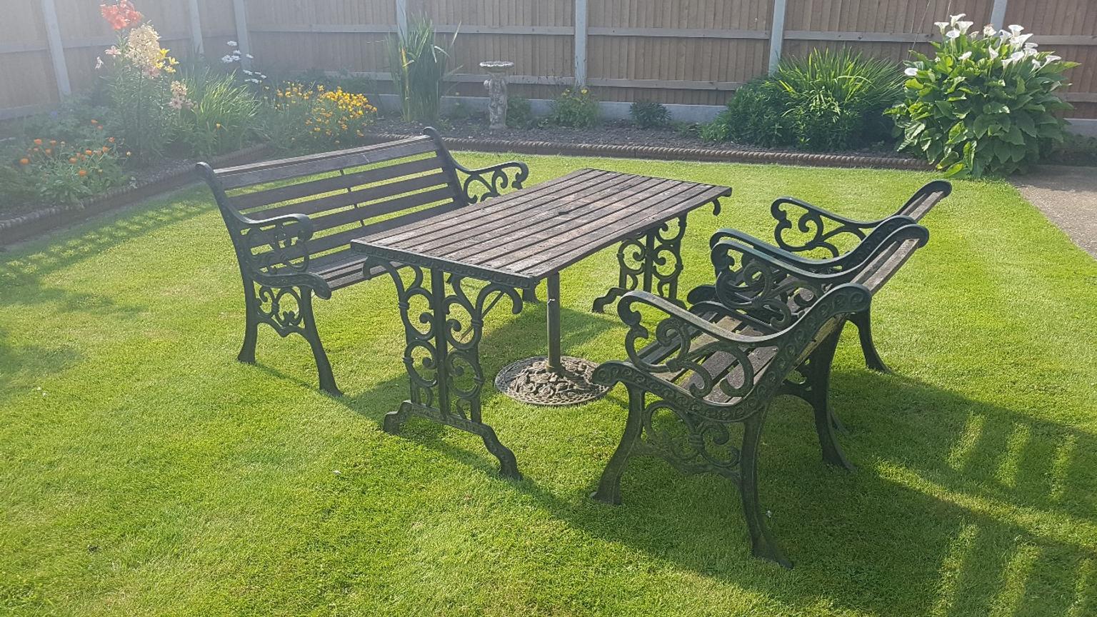 Old Cast Iron Garden patio set in Boston for £75.00 for sale Shpock