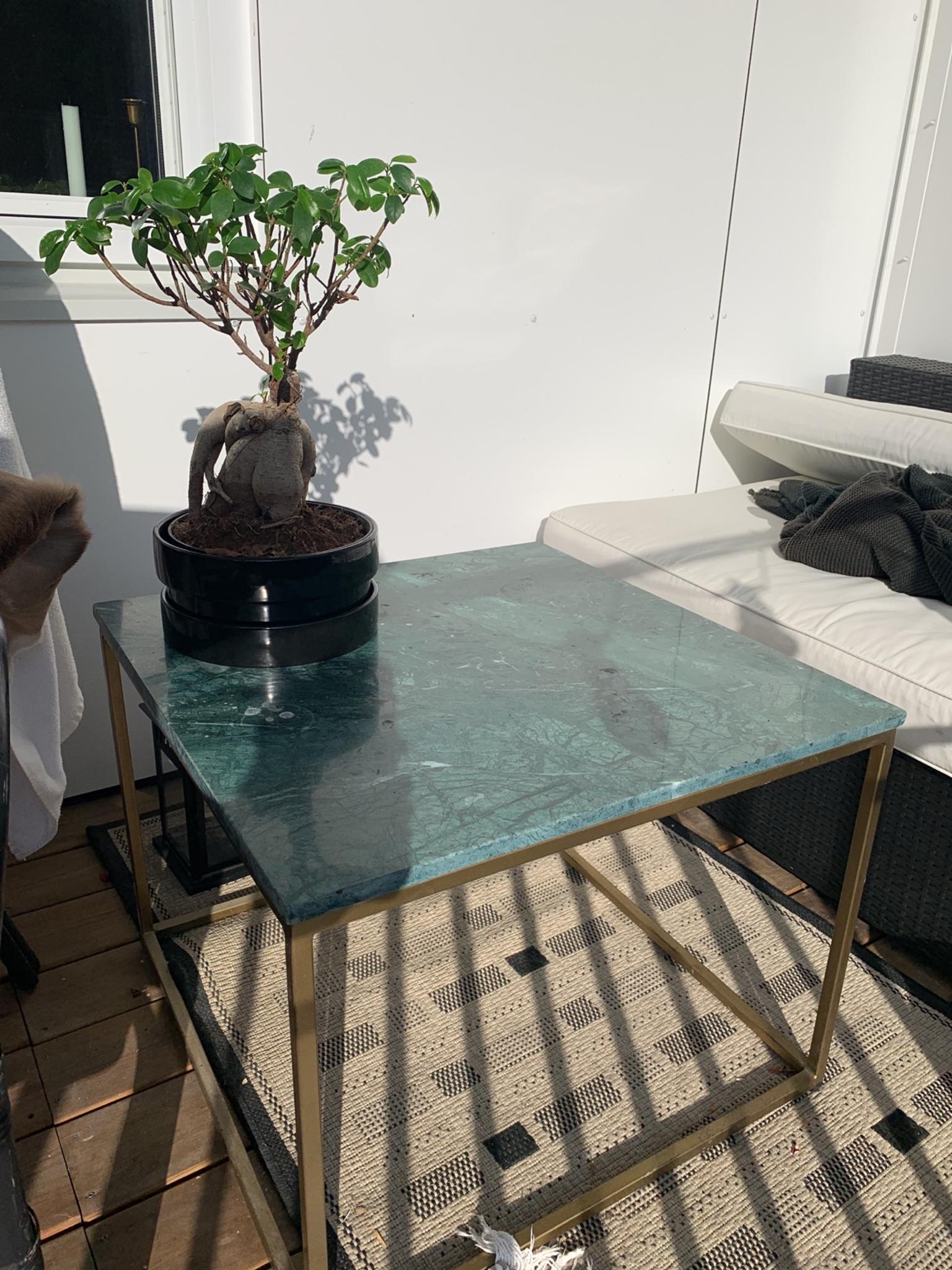 soffbord grön marmor Soffbord Grön Marmor/Mässing 75X75 In 120 51 Stockholm For Sek 800.00 For Sale | Shpock