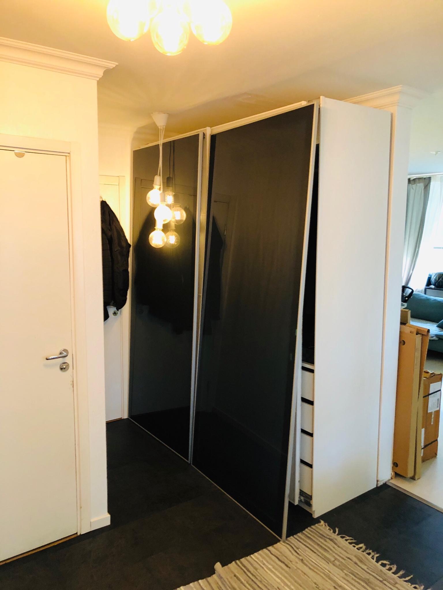 skjutdörrar svarta Skjutdörrar Till Ikea Pax Garderob In 17154 Solna Kommun For Sek 499.00 For Sale | Shpock