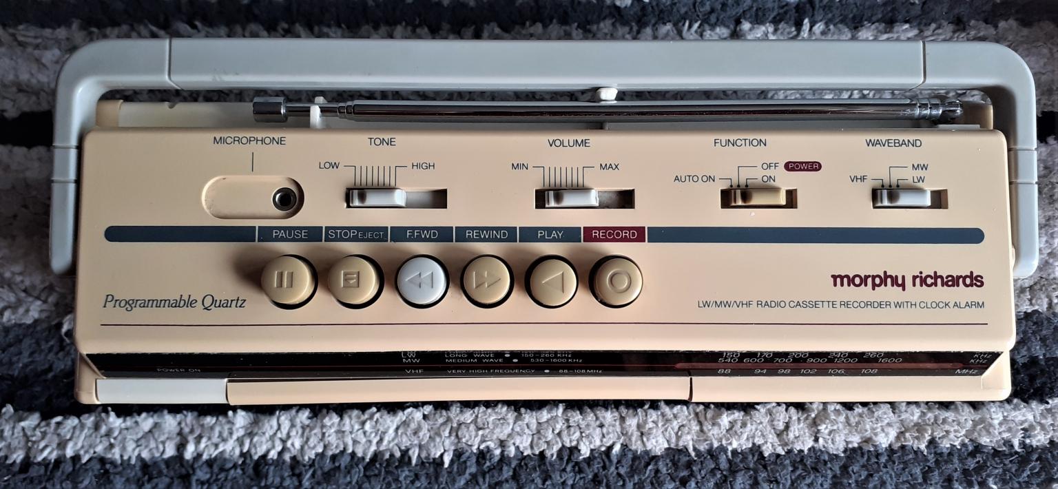 Vintage Morphy Richards radio cassette player in London Borough of