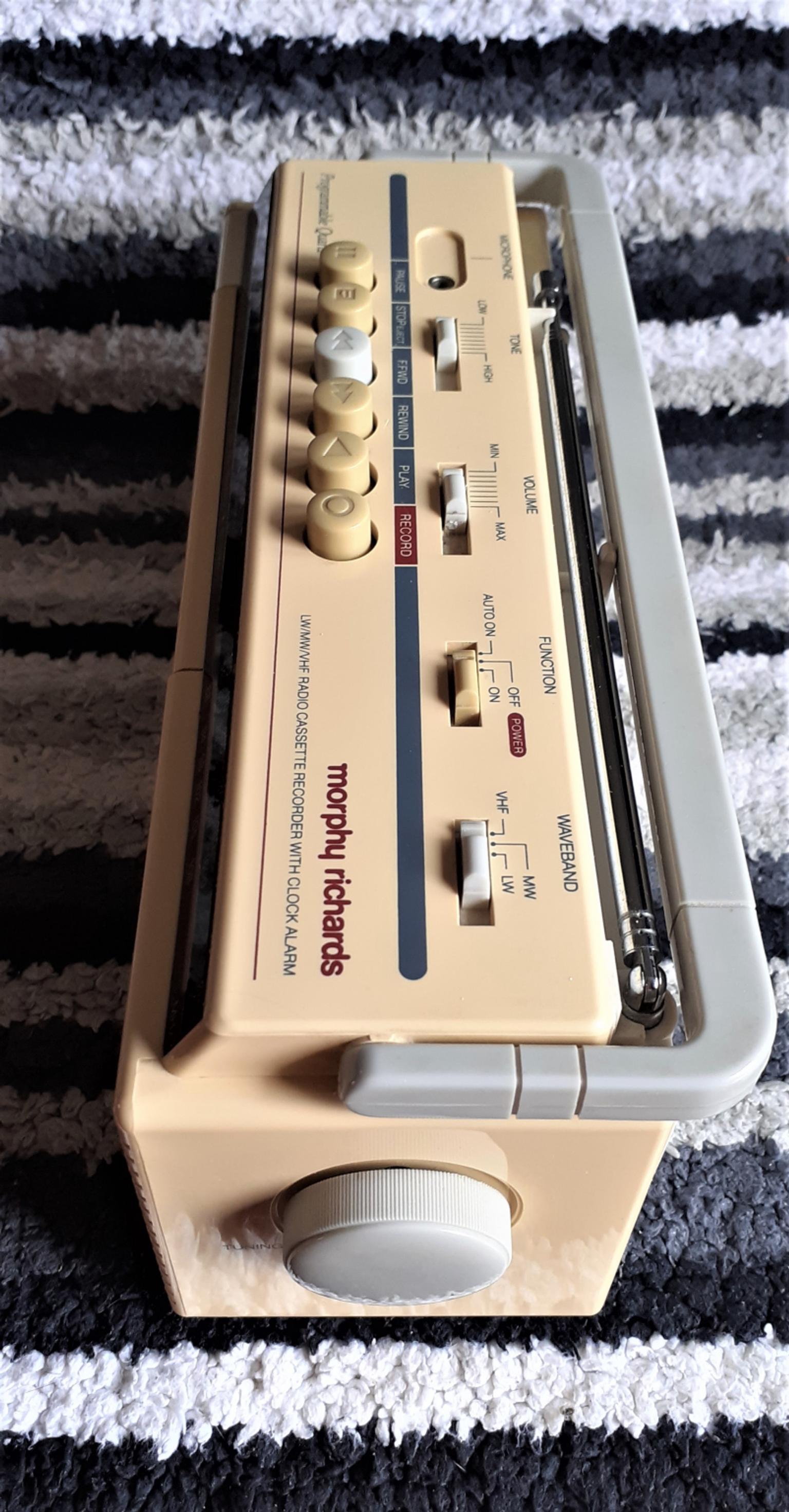Vintage Morphy Richards radio cassette player in London Borough of
