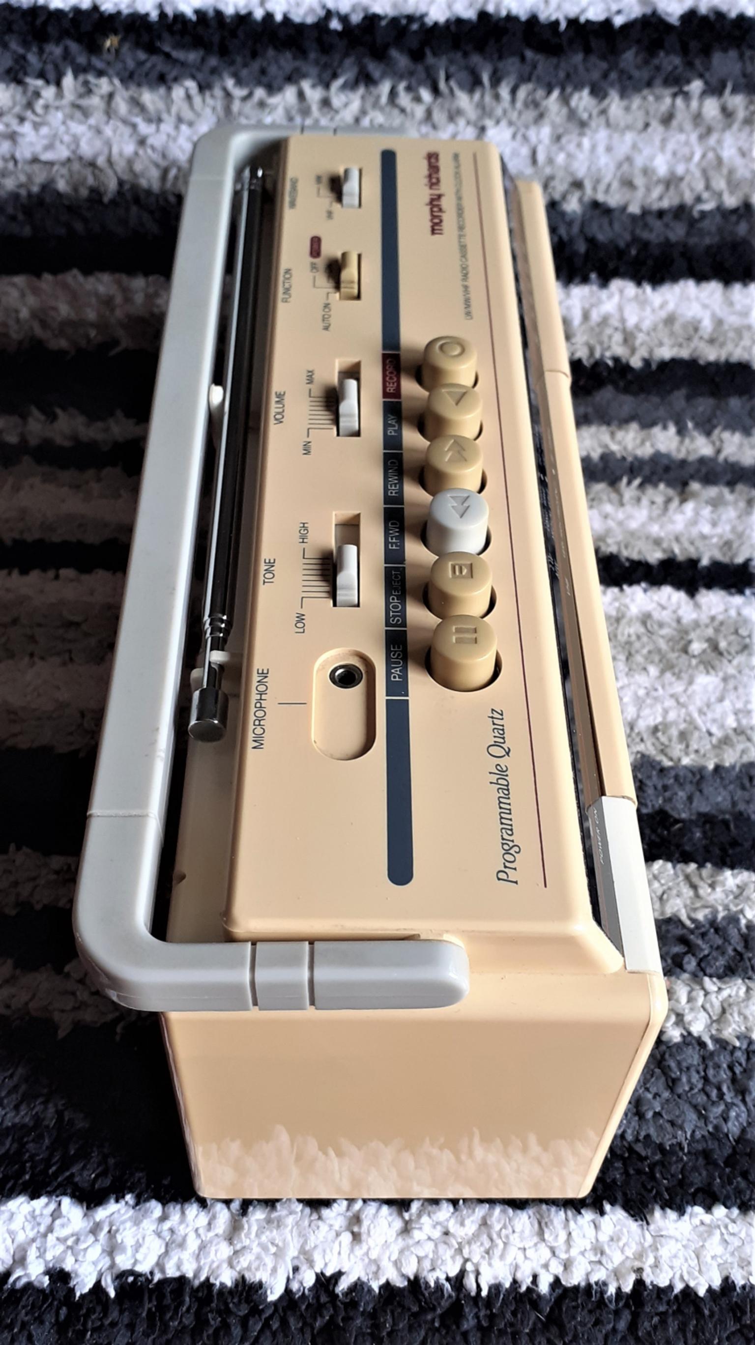 Vintage Morphy Richards radio cassette player in London Borough of