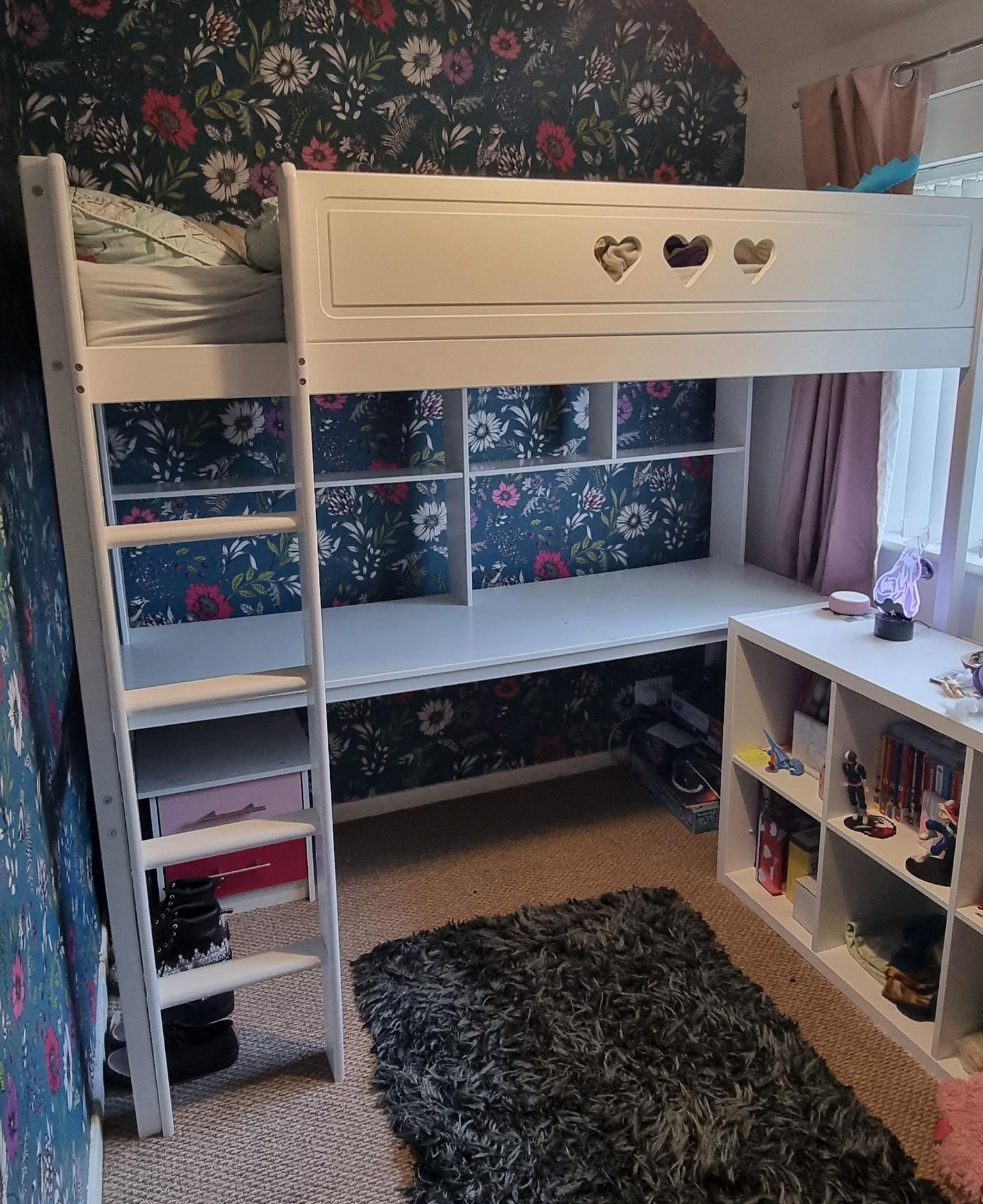 Argos Mia High Sleeper with Desk & Shelves in B38 Birmingham for £110.